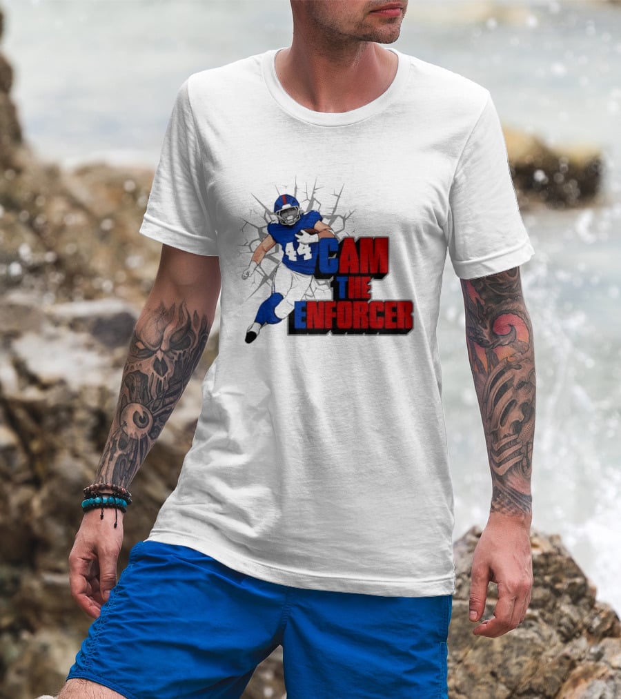 Cam The Enforcer New York Giants Football Player T-Shirt