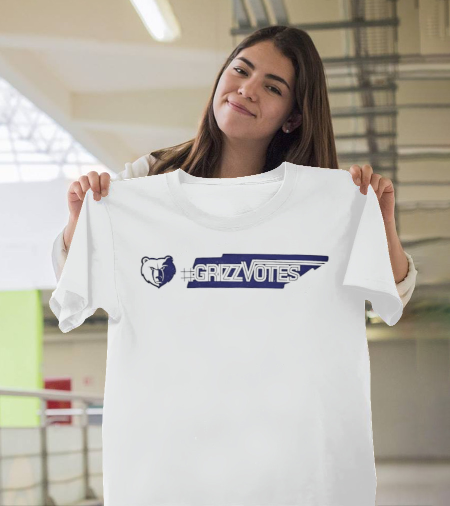 Memphis Grizzlies GrizzVotes Tennessee Bear T-Shirt