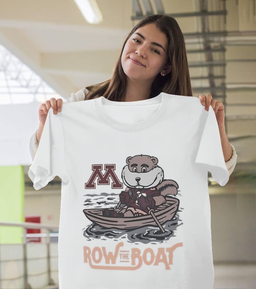 Minnesota Golden Gophers Goldy Gopher Row The Boat M T-Shirt
