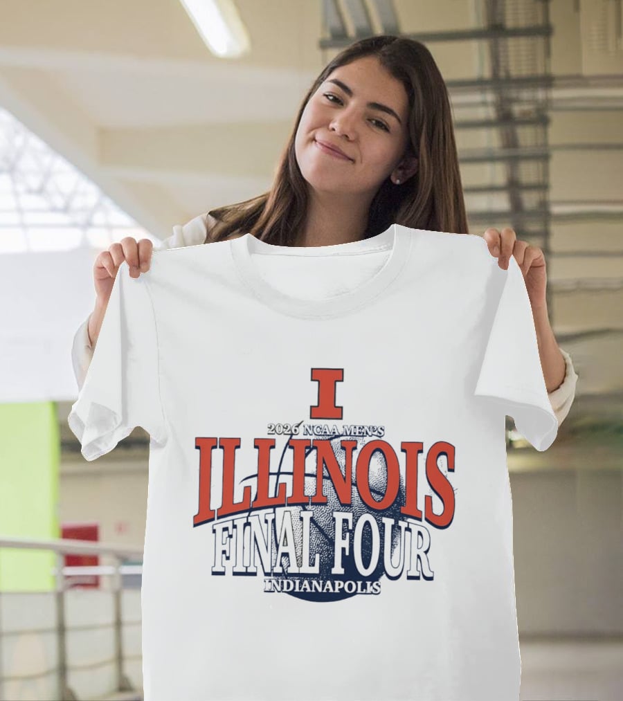 Illinois Basketball 2026 NCAA Men's Final Four Indianapolis T-Shirt