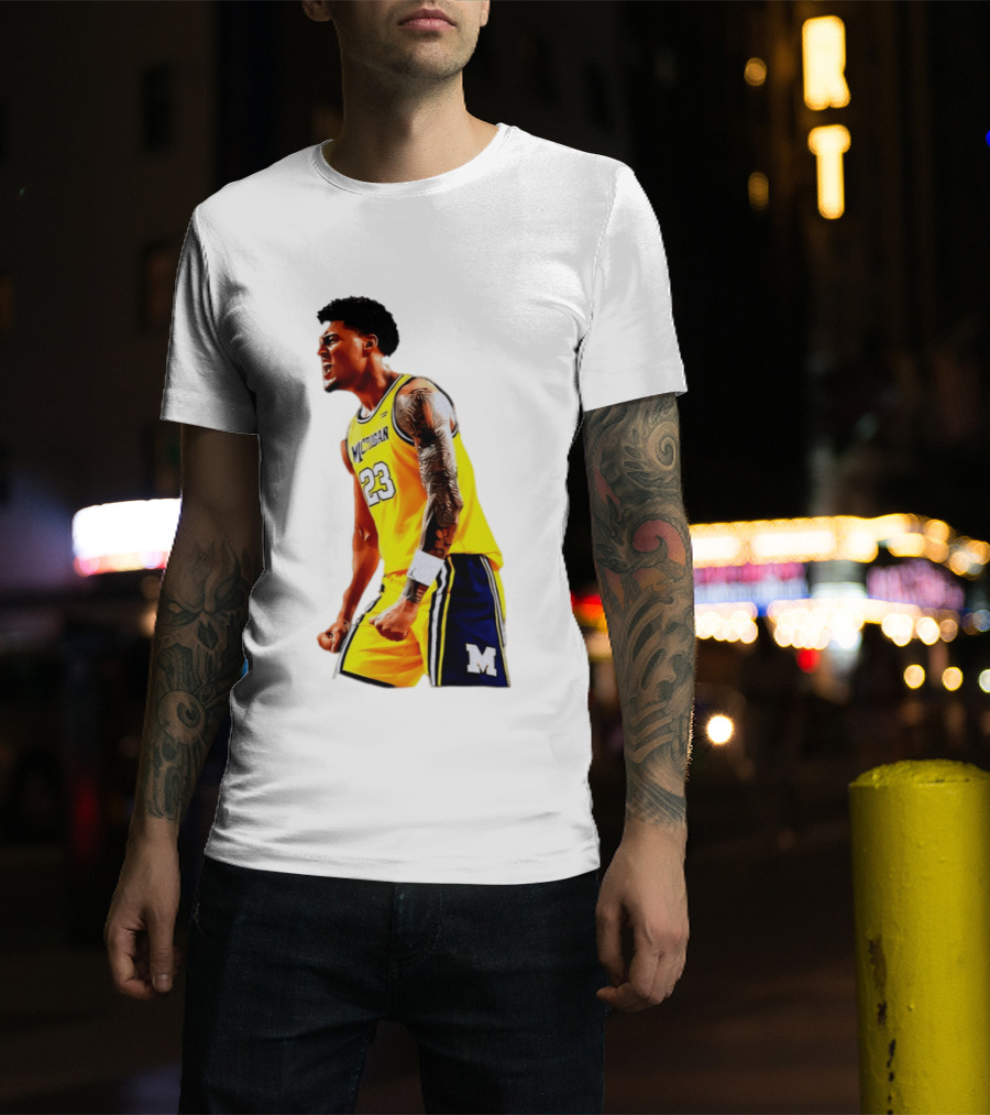 Yaxel Lendeborg Flex Motion Elite Energy Michigan Basketball 23 Jersey T-Shirt