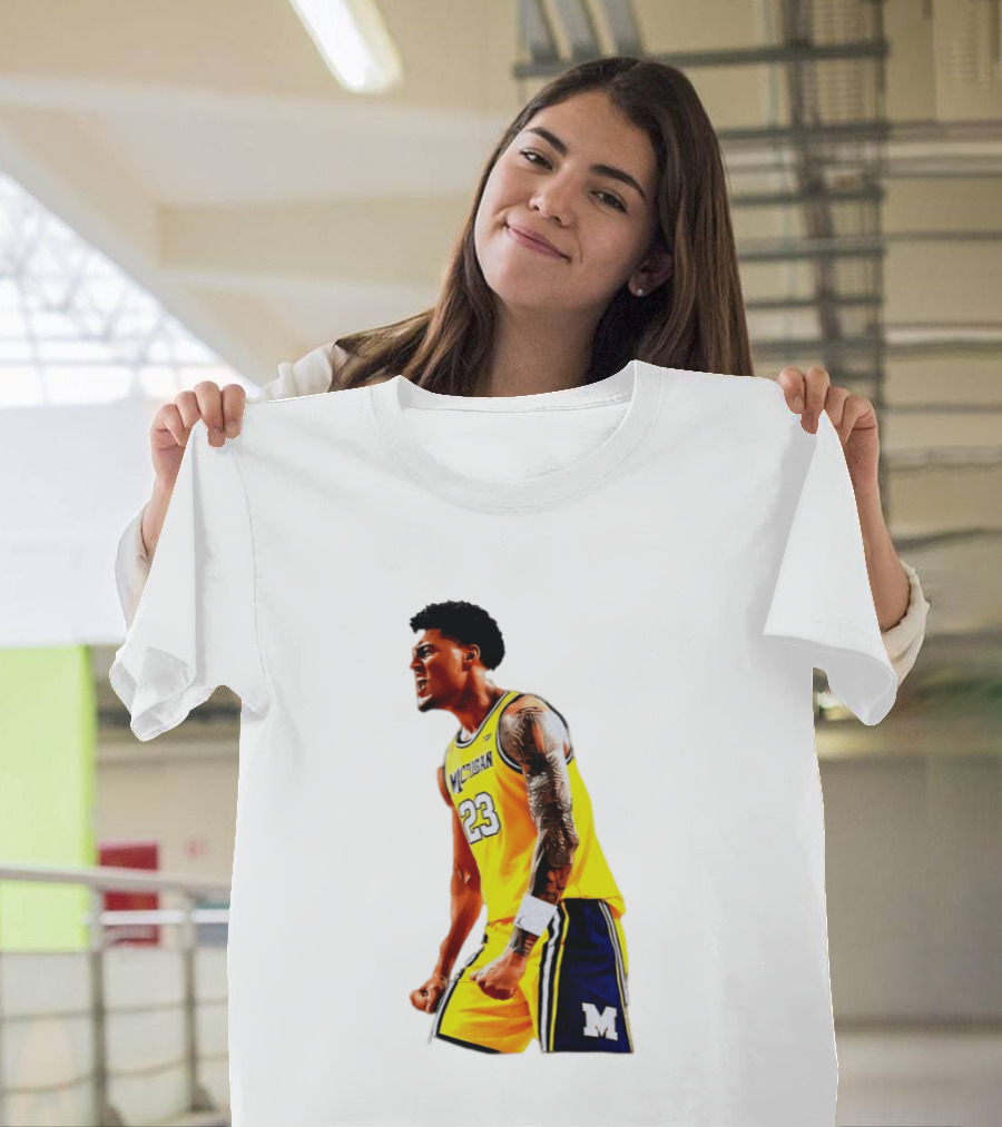 Yaxel Lendeborg Flex Motion Elite Energy Michigan Basketball 23 Jersey T-Shirt