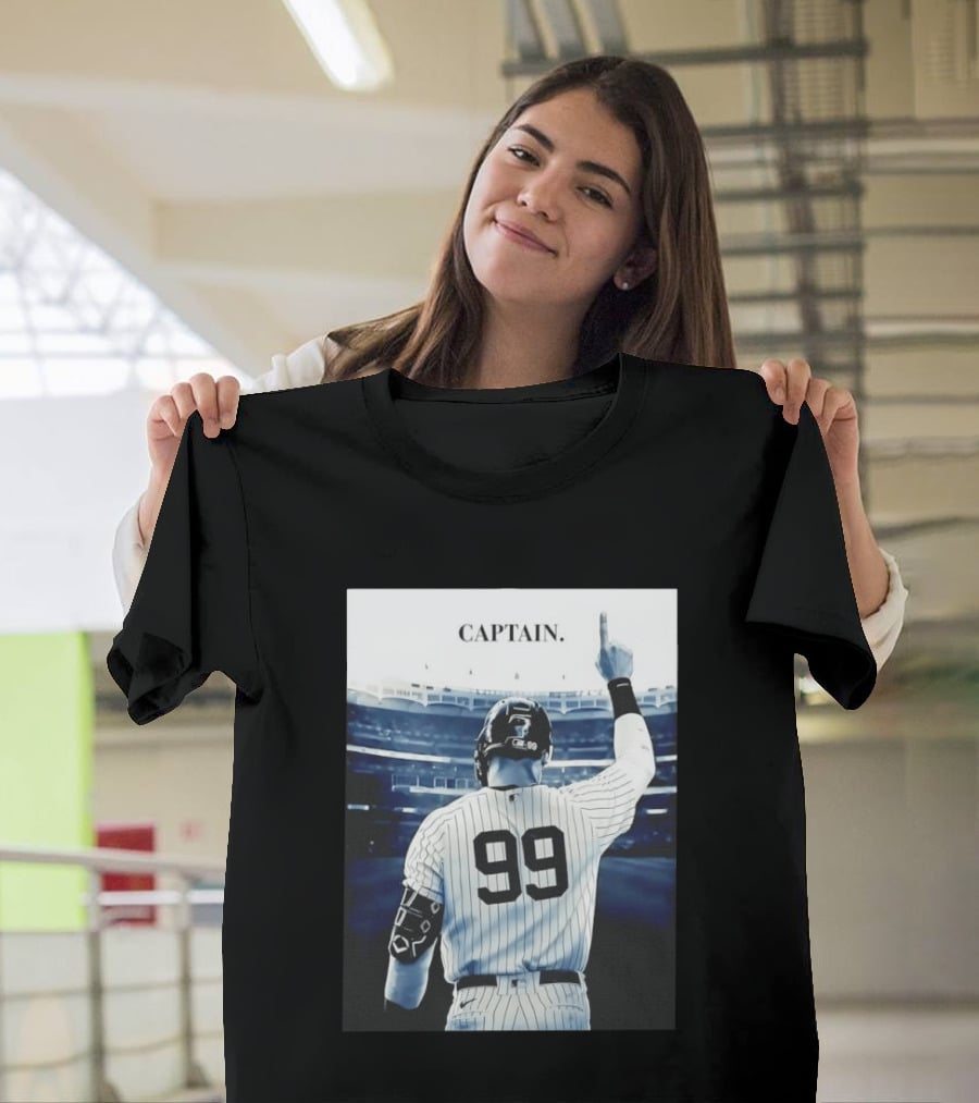Aaron Judge 99 New York Yankees Captain Pointing Celebration T-Shirt