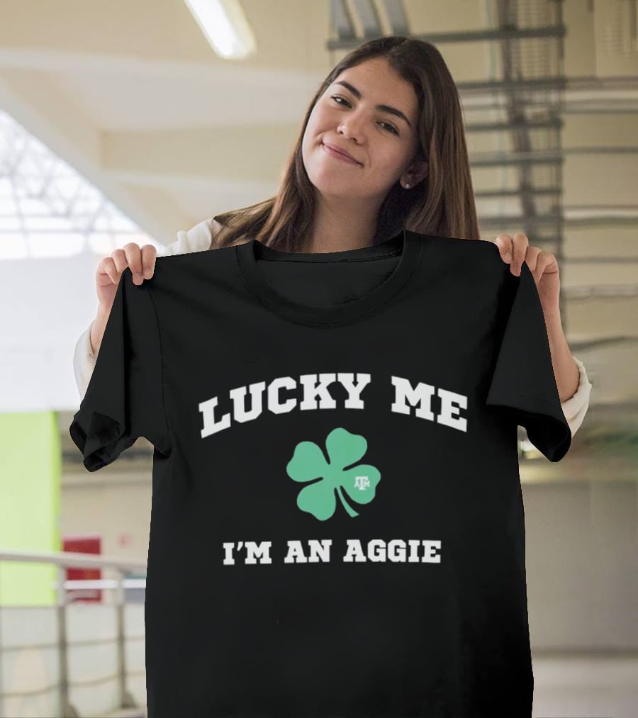 Aggieland Outfitters Lucky Me I'm An Aggie Clover Texas A&M T-Shirt