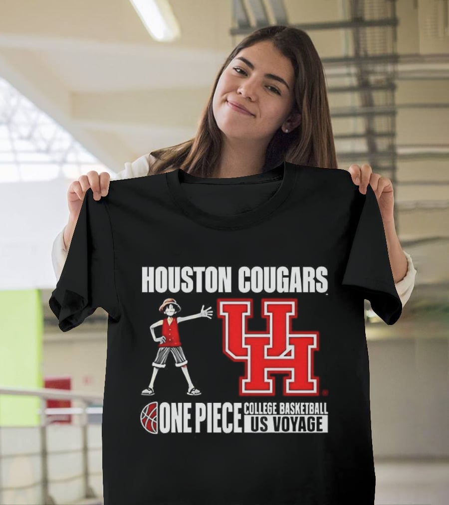 Houston Cougars UH One Piece College Basketball US Voyage T-Shirt