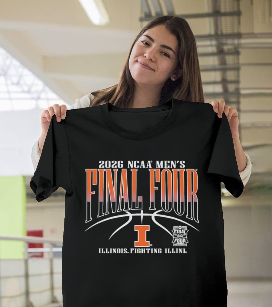 2026 NCAA Men's Final Four Illinois Fighting Illini Basketball T-Shirt