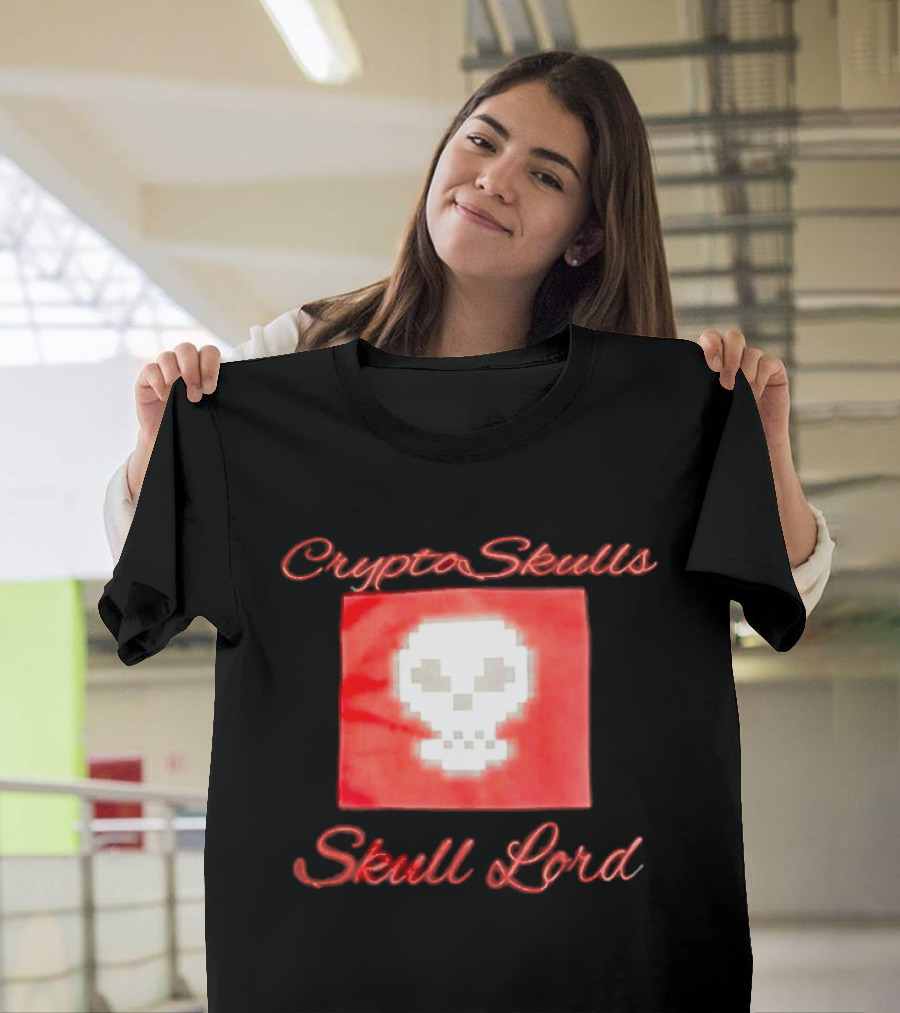 Crypto Skulls Skull Lord Pixel T-Shirt