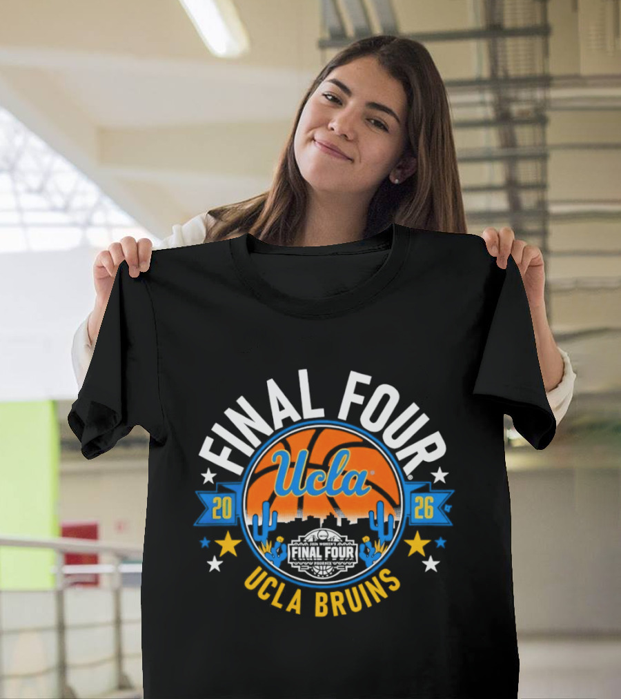 UCLA Bruins 2026 Final Four Basketball Cactus T-Shirt