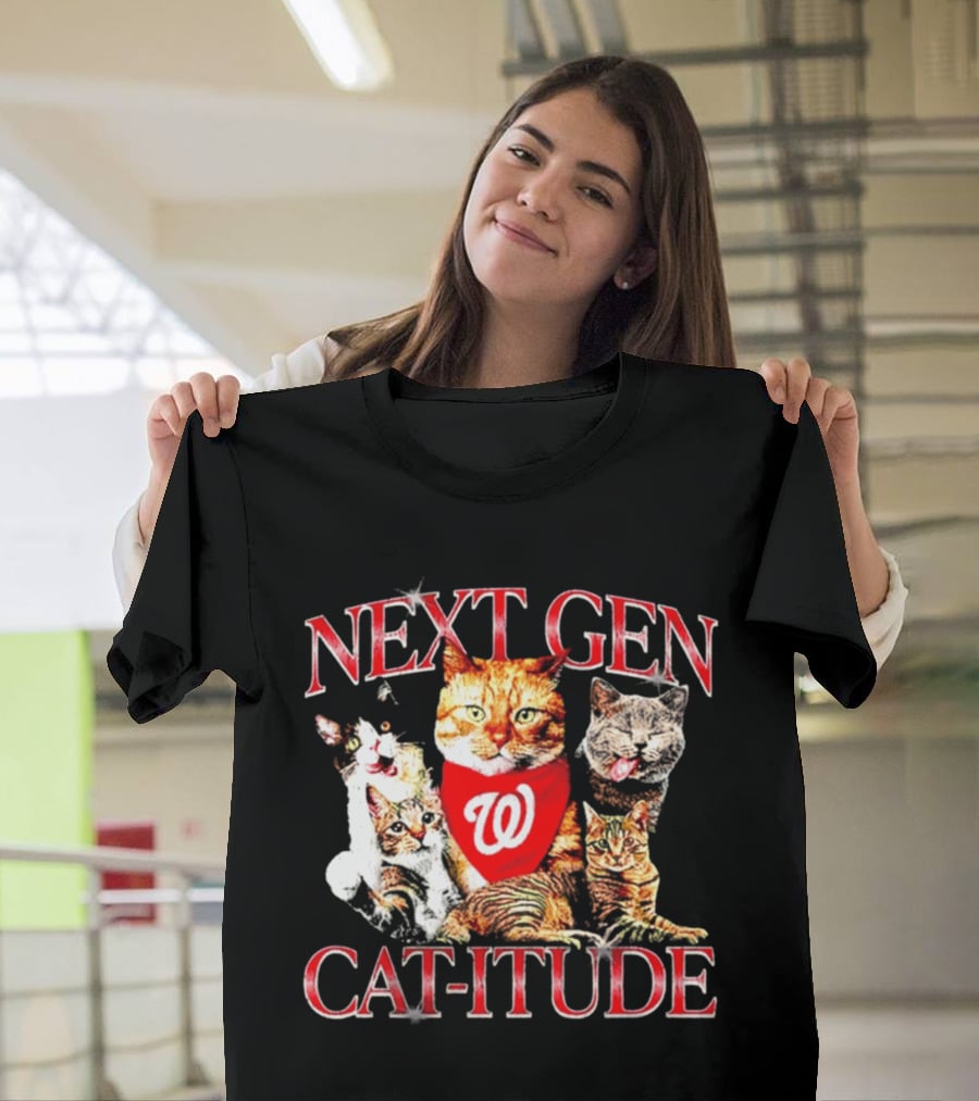 Washington Nationals Next Gen Cat Itude Caturday T-Shirt