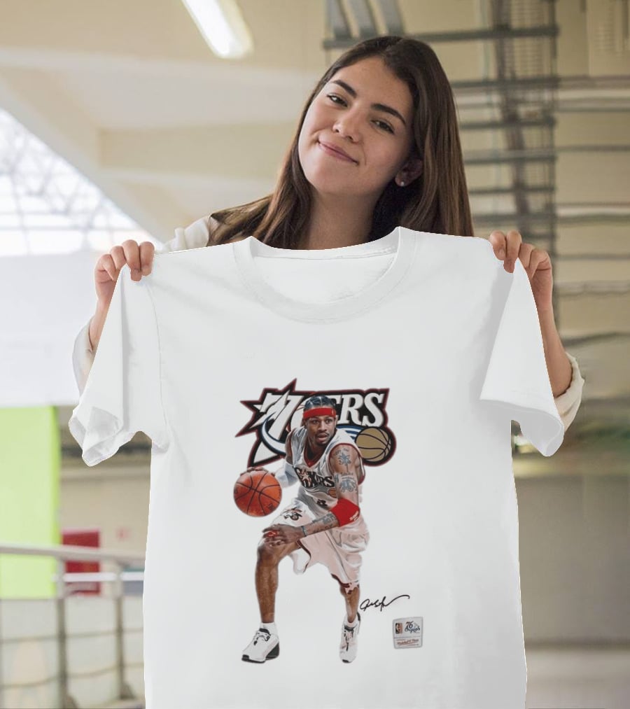 Allen Iverson Philadelphia 76ers Legendary Playmaker Basketball T-Shirt