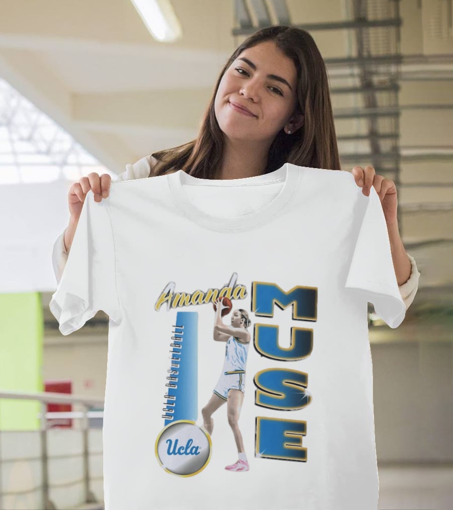 Amanda Muse UCLA Bruins Basketball Player Stylish Blue And Gold T-Shirt