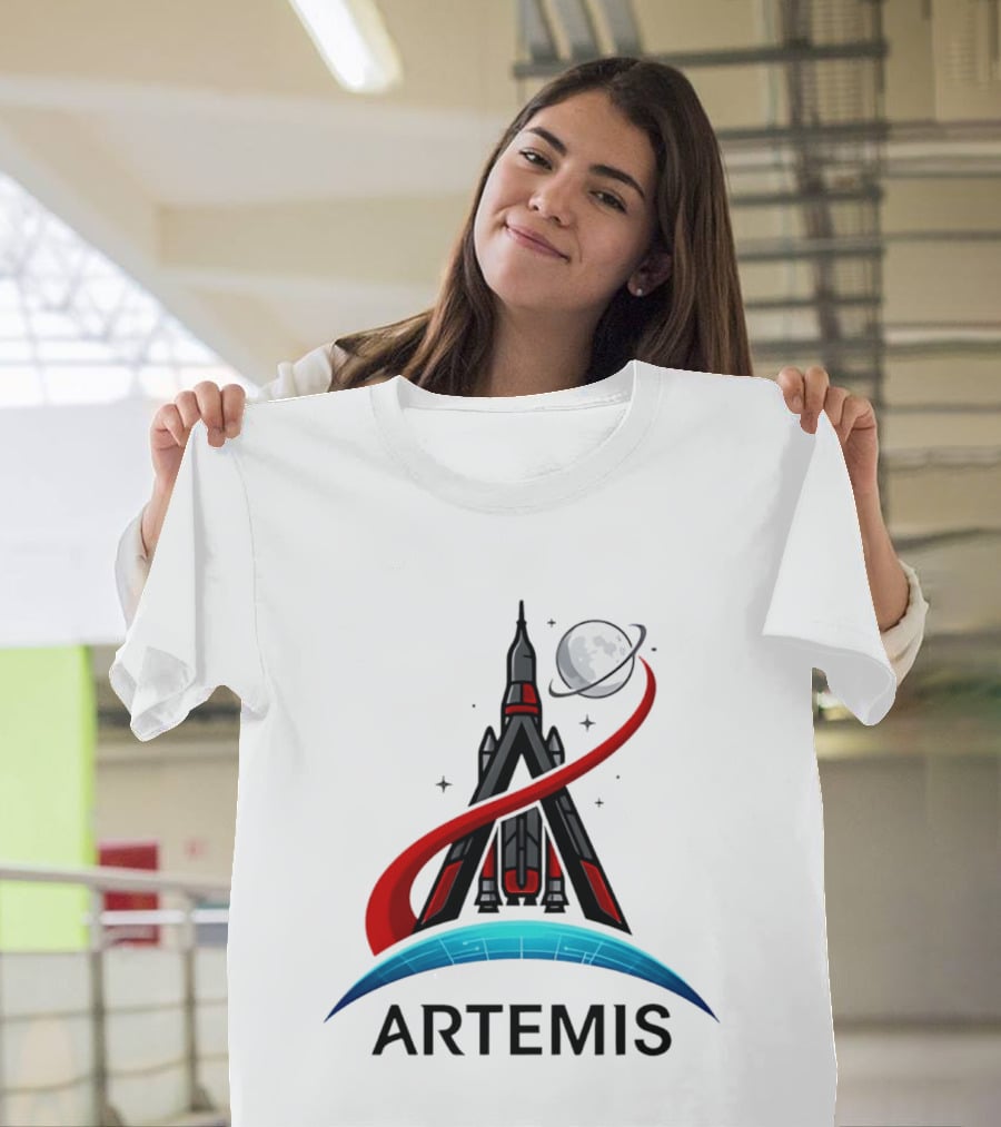 Artemis 2 Rocket Moon Mission Space Exploration T-Shirt