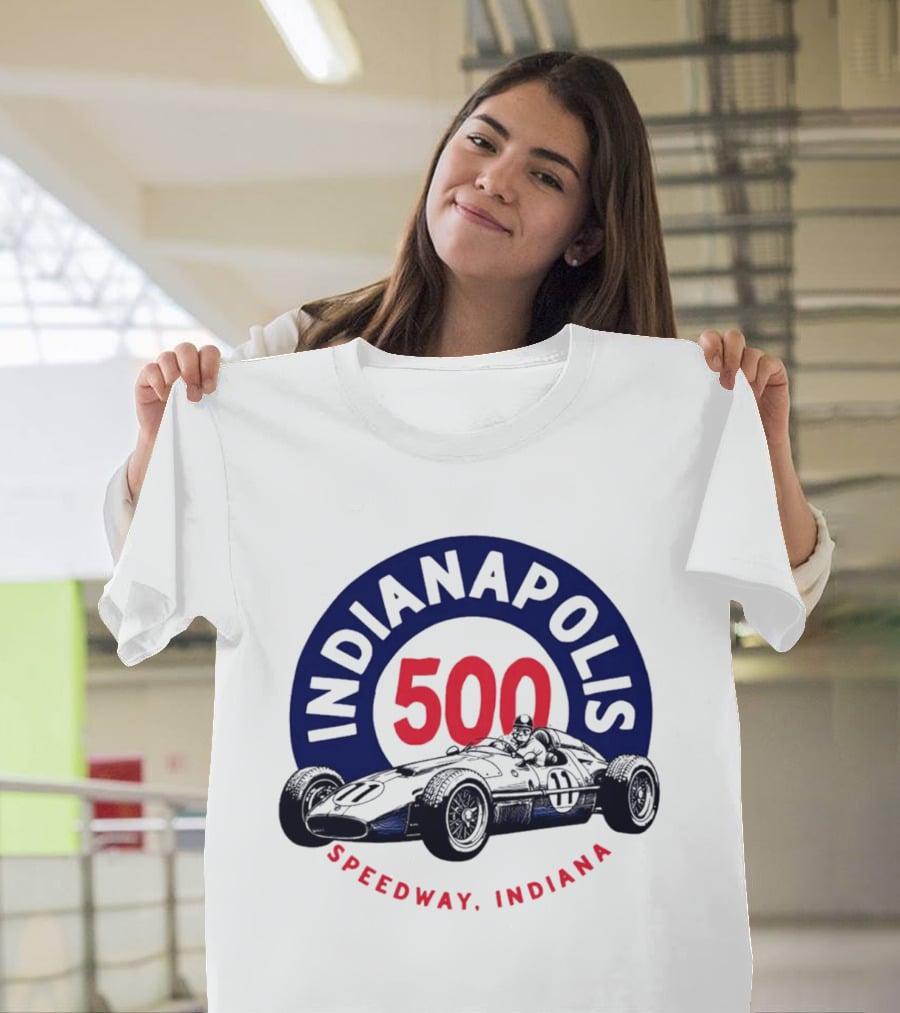 Indianapolis 500 Speedway Indiana Racing Car T-Shirt