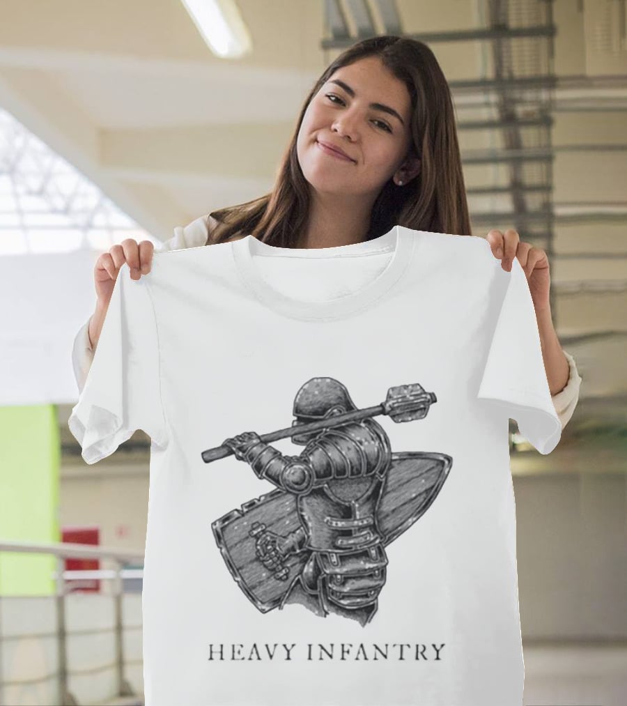 Fighter With Mace Heavy Infantry Team Infantry T-Shirt