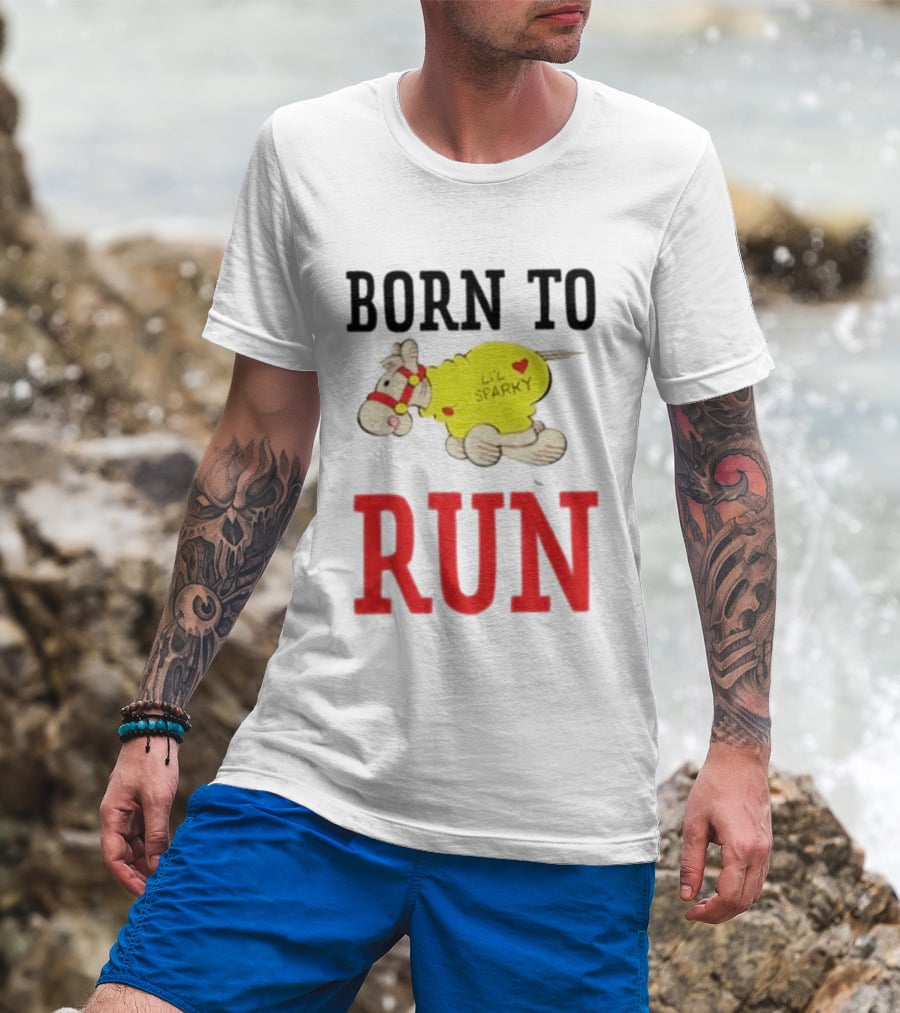 Born To Run Li'l Sparky Retro Cartoon T-Shirt