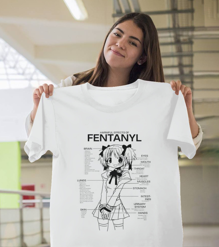 Madoka Kaname Harmful Effects Of Fentanyl Anime Awareness T-Shirt