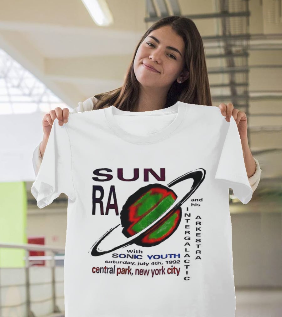 SUN RA Sonic Youth Intergalactic Arkestra Central Park New York City T-Shirt