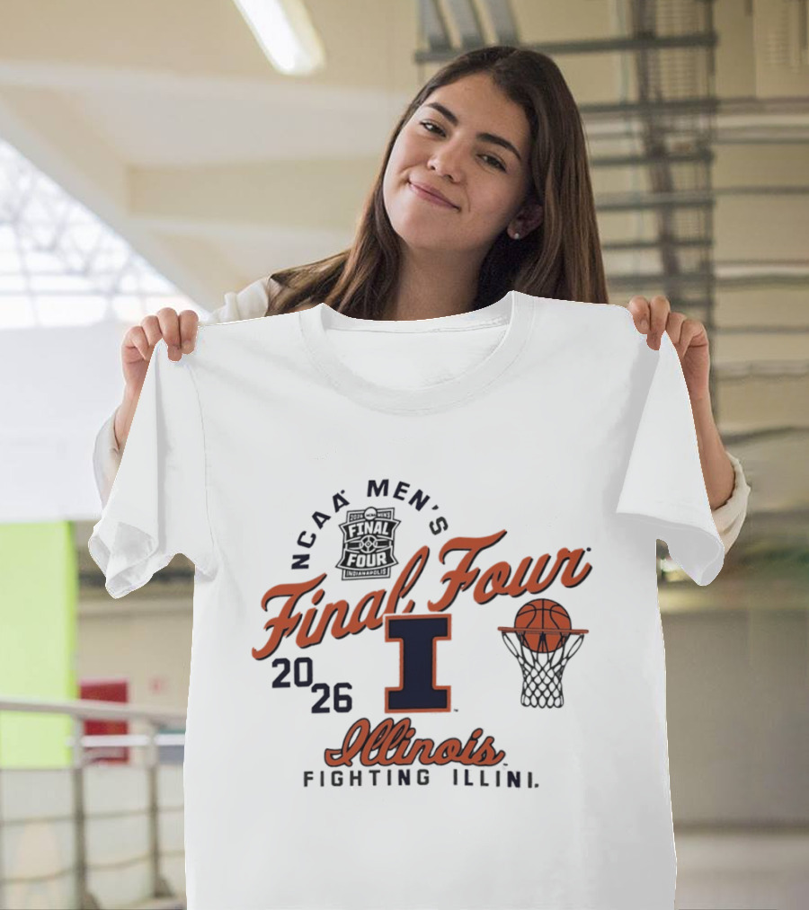 NCAA Men's Final Four Illinois Fighting Illini 2026 Basketball T-Shirt