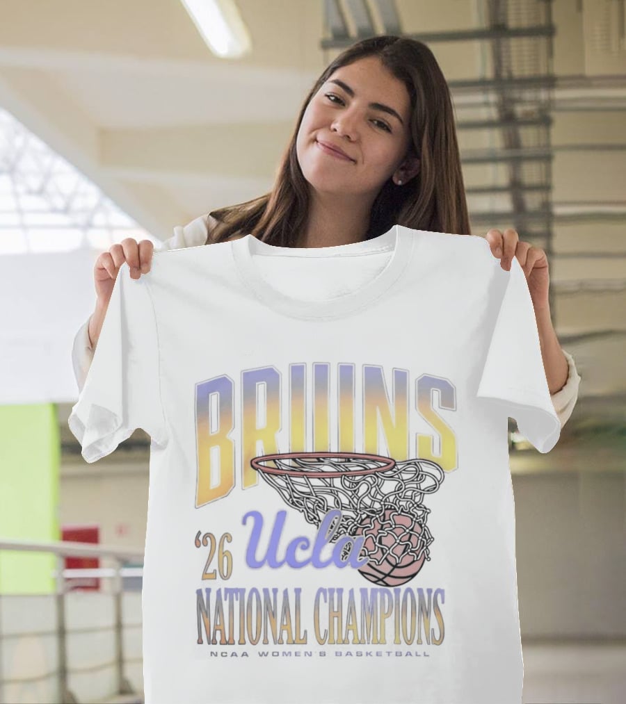 BRUINS UCLA '26 NATIONAL CHAMPIONS Basketball Hoop T-Shirt