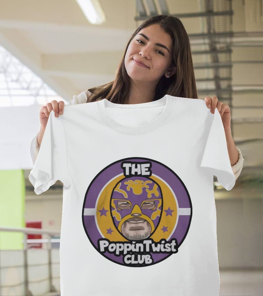 THE PoppinTwist Club Purple Masked Wrestler T-Shirt