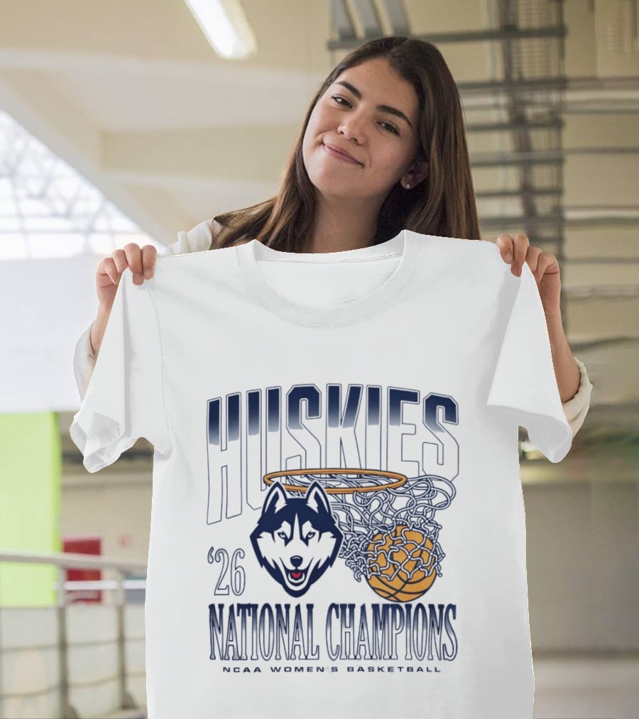 Huskies 2026 National Champions NCAA Women's Basketball T-Shirt
