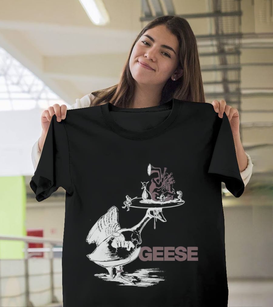 Geese Heart Platter Goose Head T-Shirt