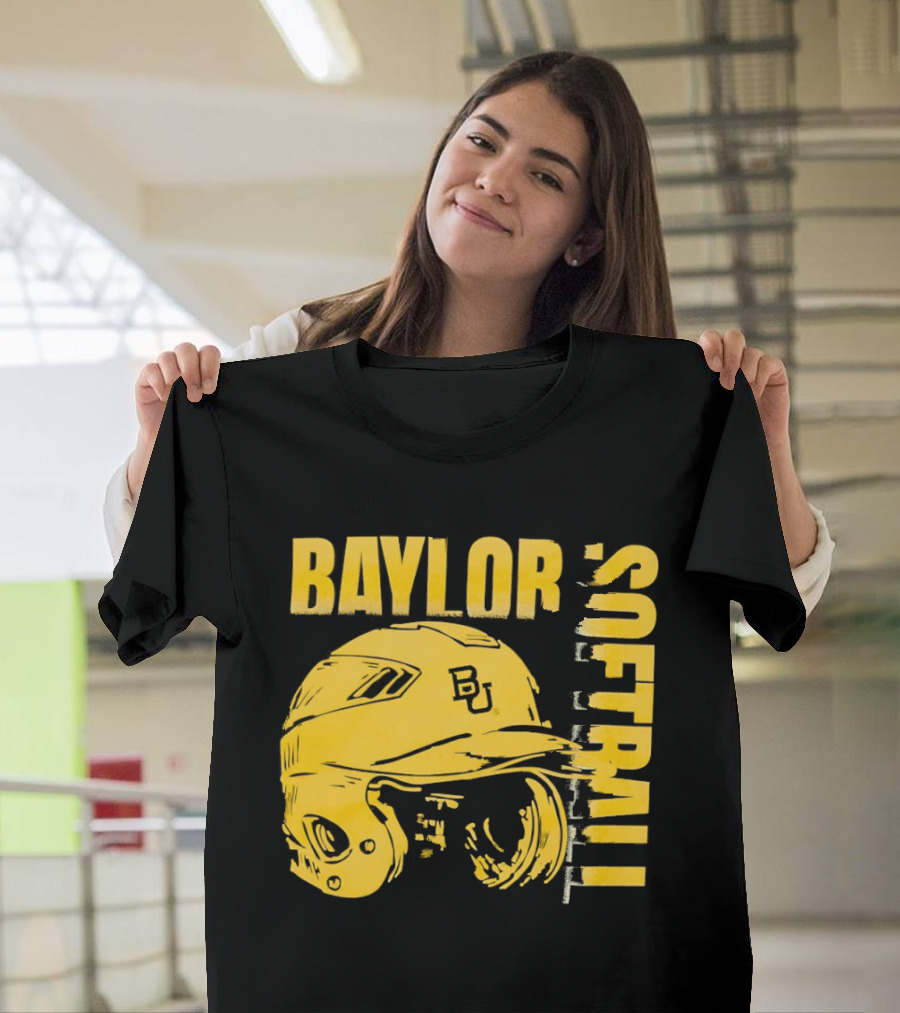 Baylor Softball BU Helmet T-Shirt