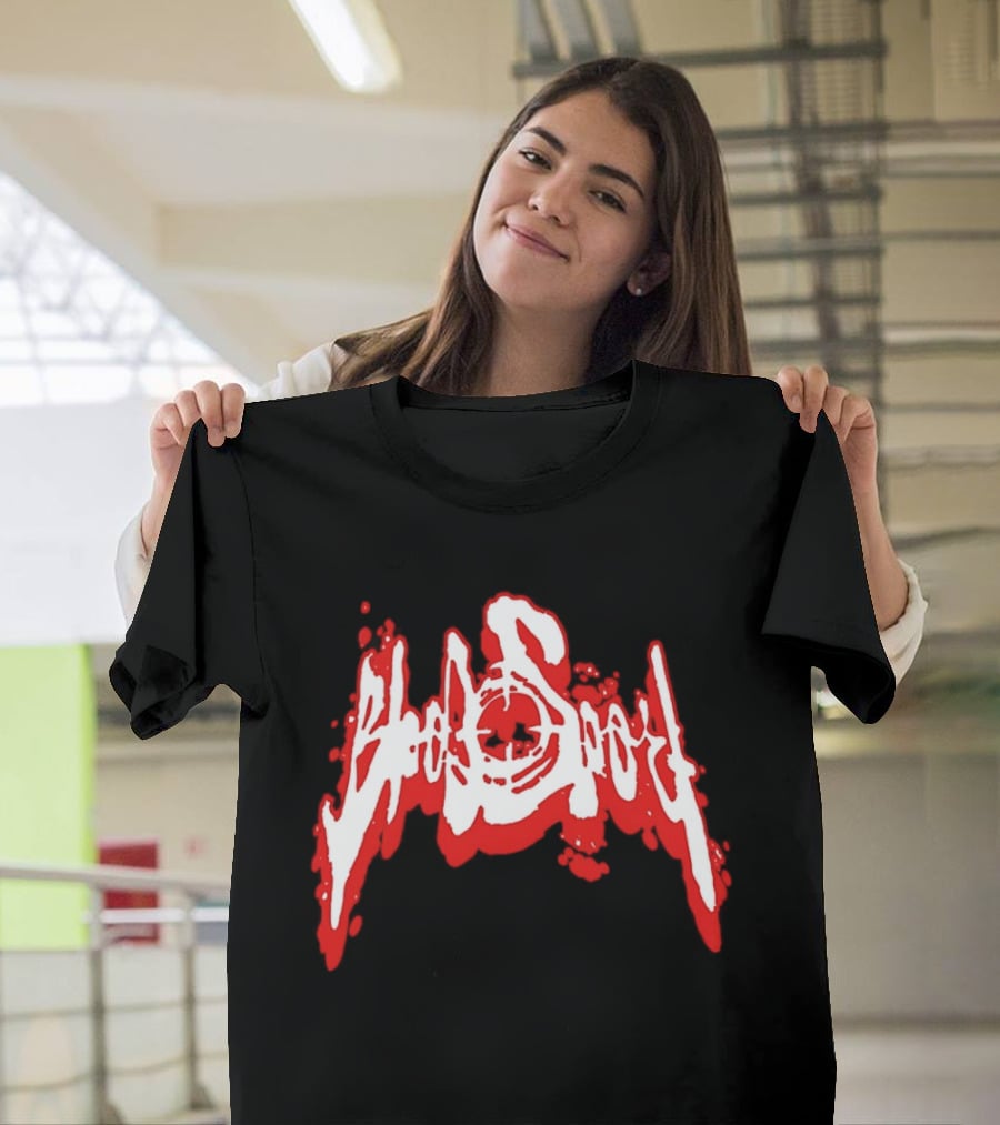 Bloodsport Distressed Font Red T-Shirt