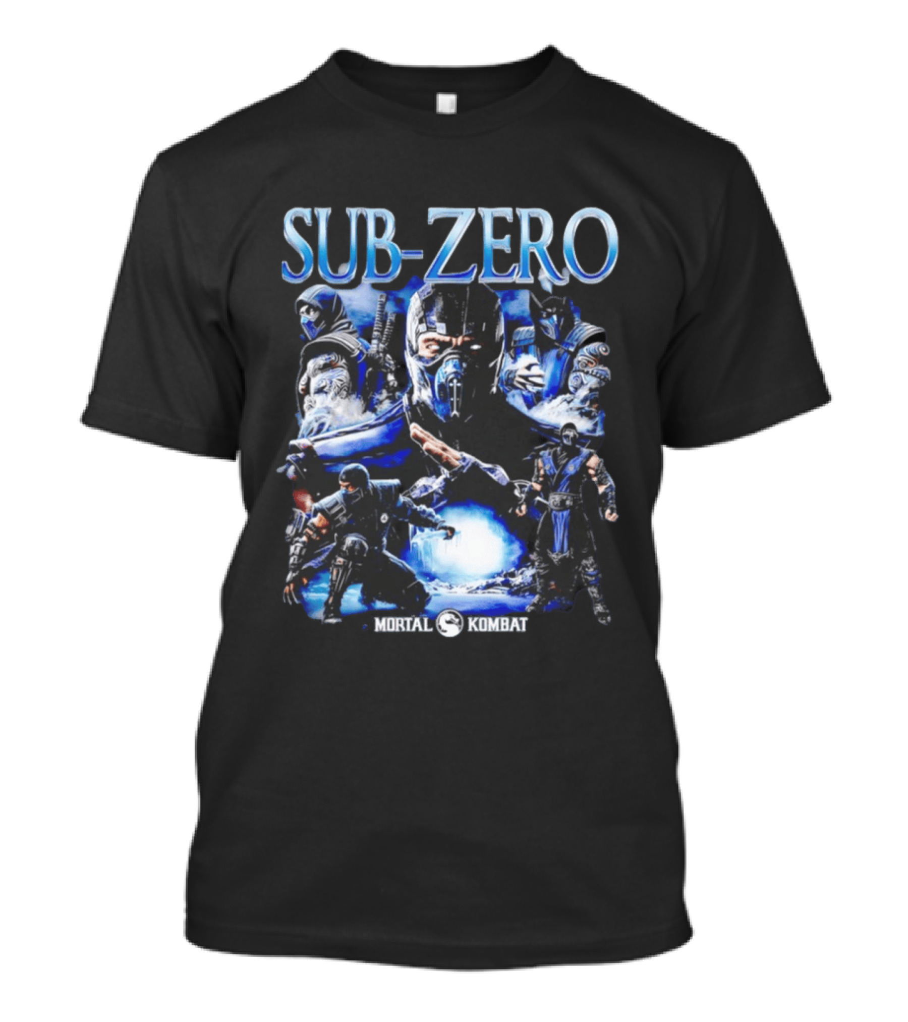 Mortal Kombat Sub Zero Iconic Character Collage T-Shirt