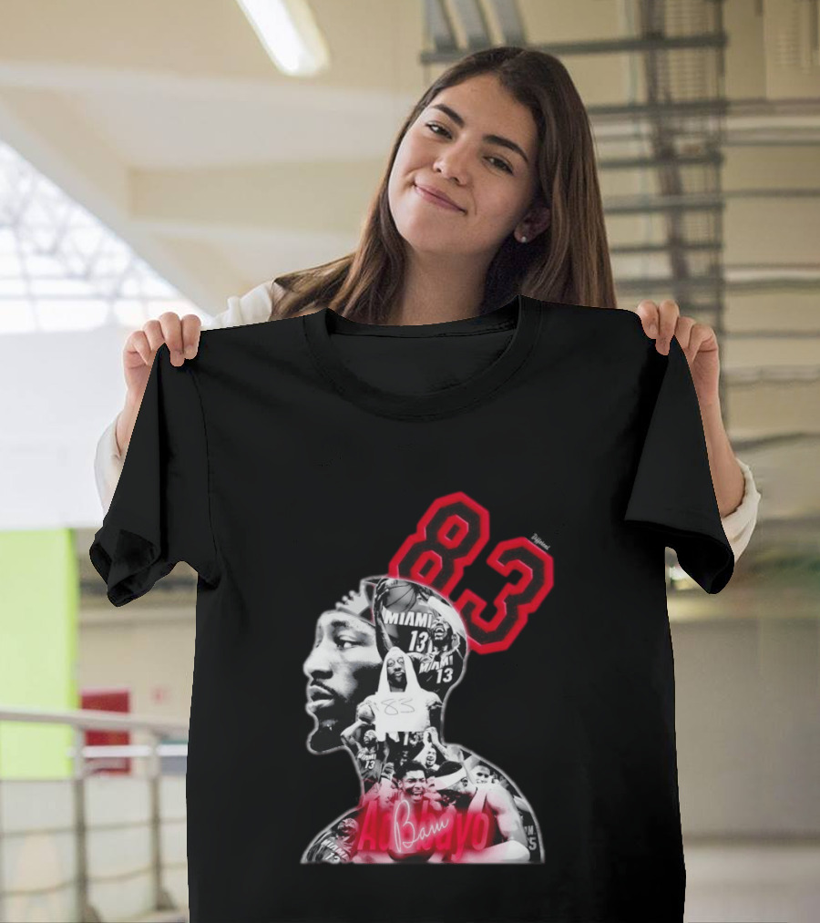 Bam Adebayo 83 Miami Heat 13 NBA Basketball T-Shirt