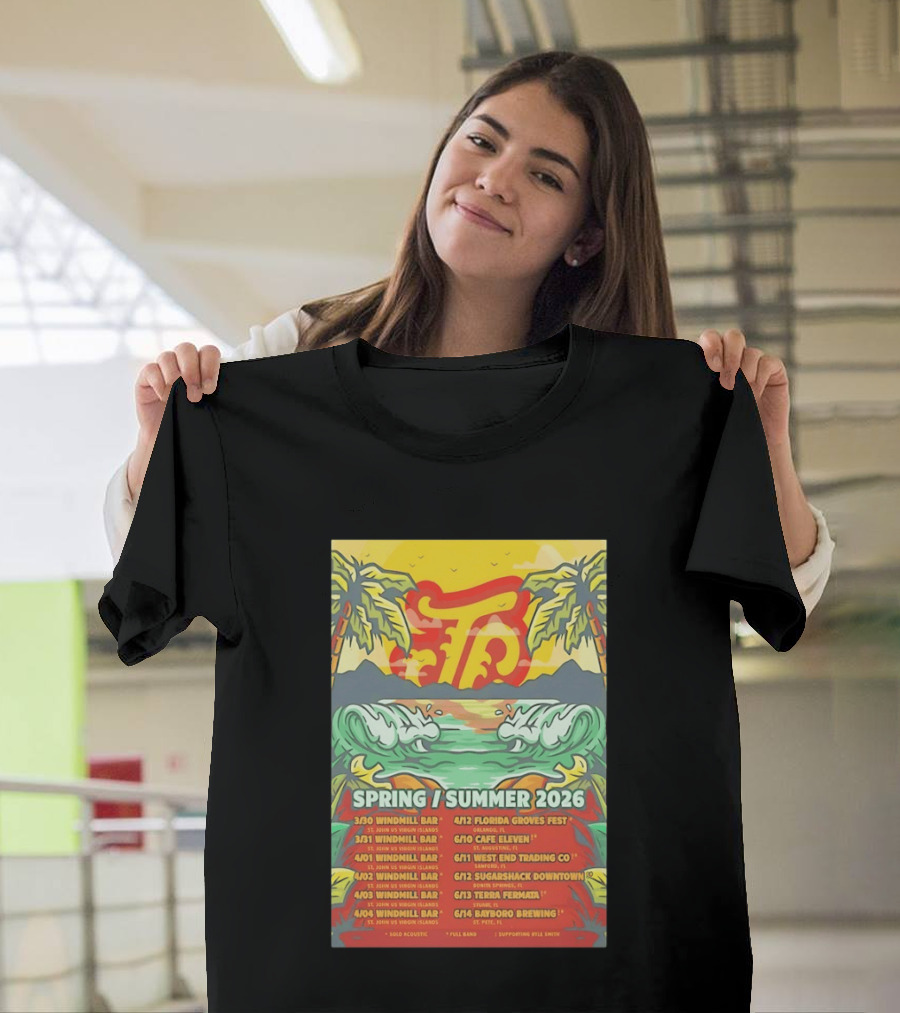 Joey Calderaio Spring Summer 2026 Tour Dates And Locations T-Shirt