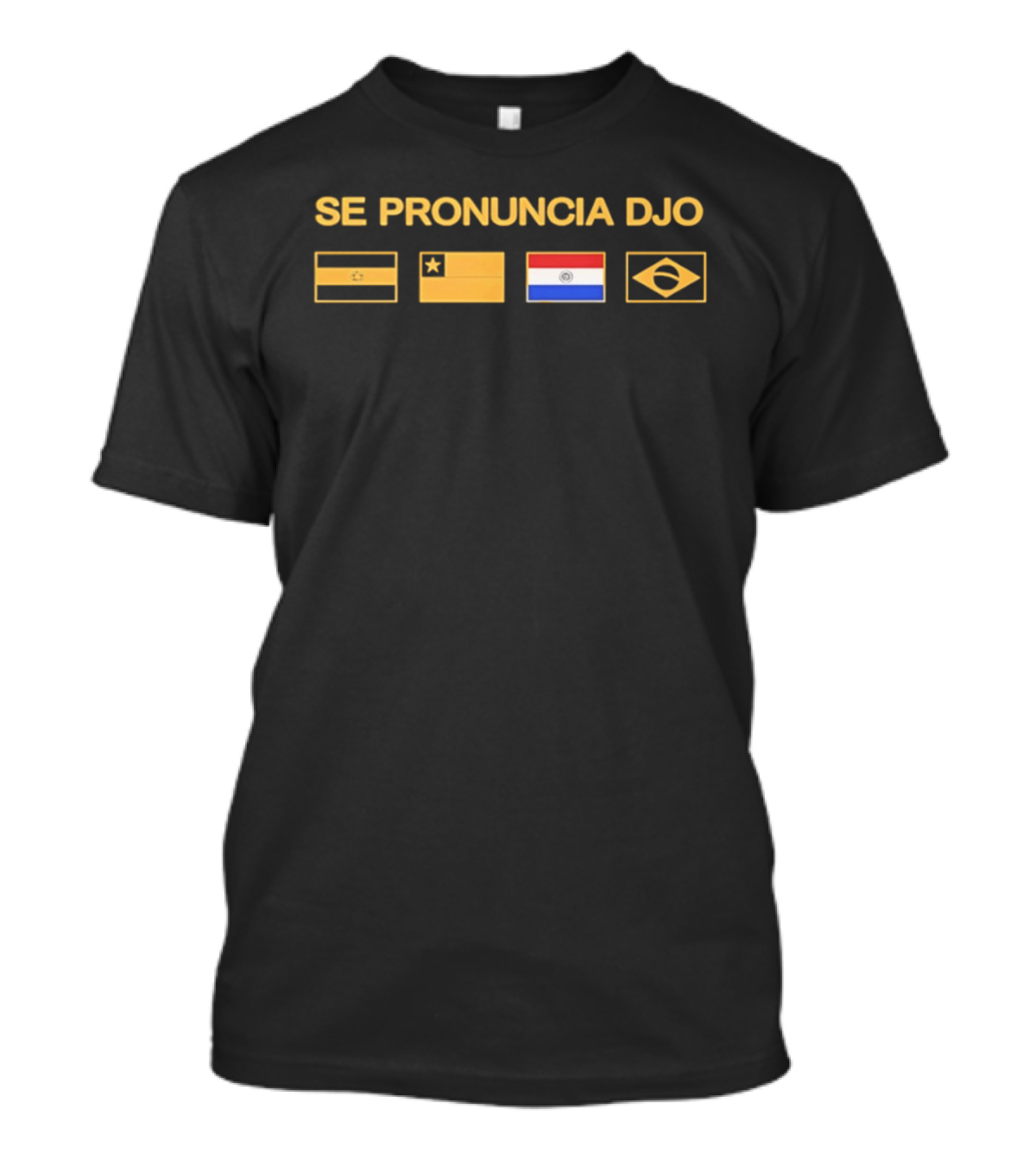 Se Pronuncia Djo Nicaragua Chile Paraguay Brazil Flags T-Shirt