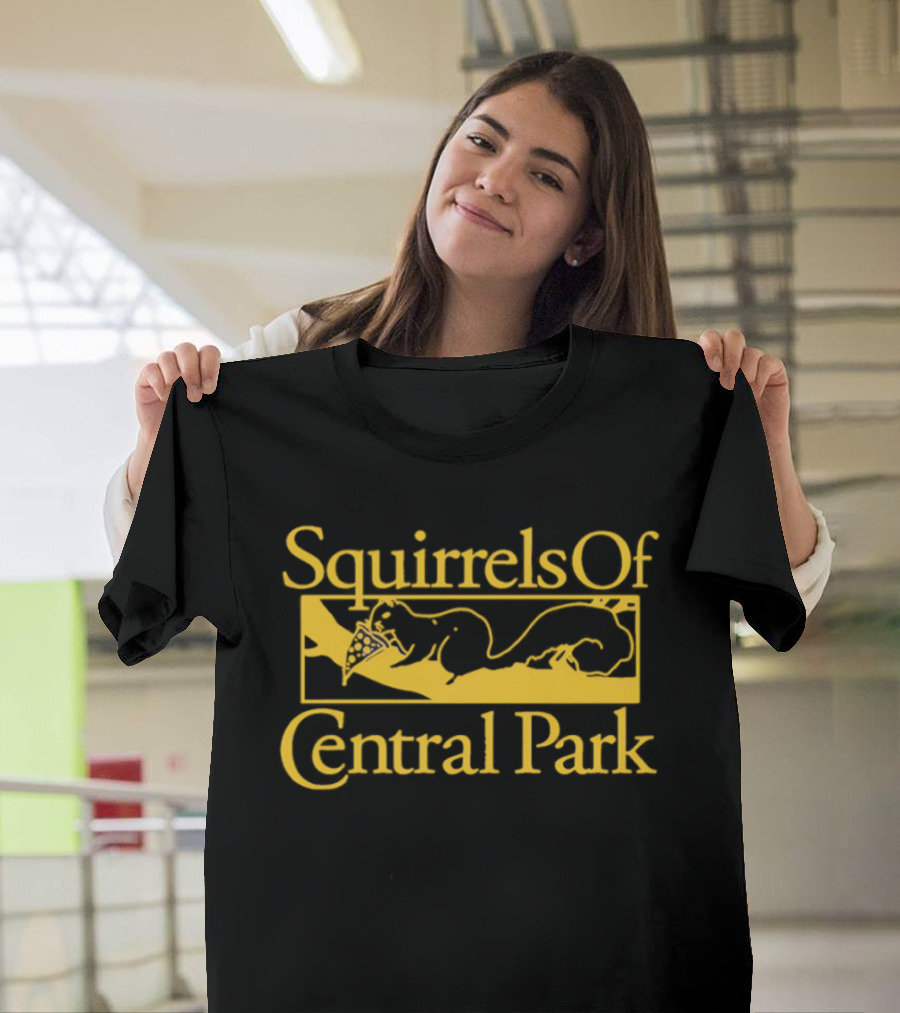 Squirrels Of Central Park Eating Pizza T-Shirt