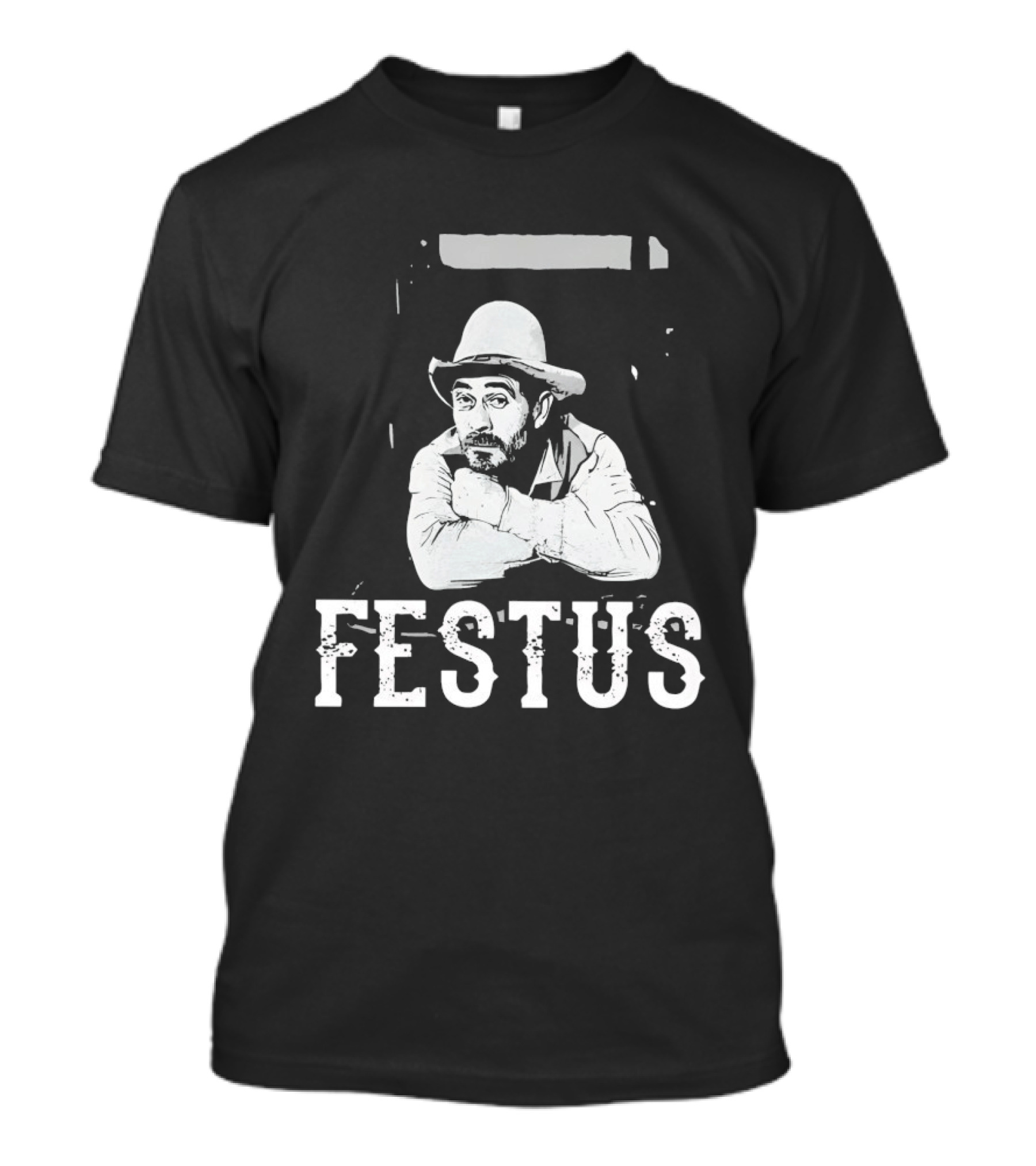 Festus Gunsmoke Character Iconic Cowboy T-Shirt