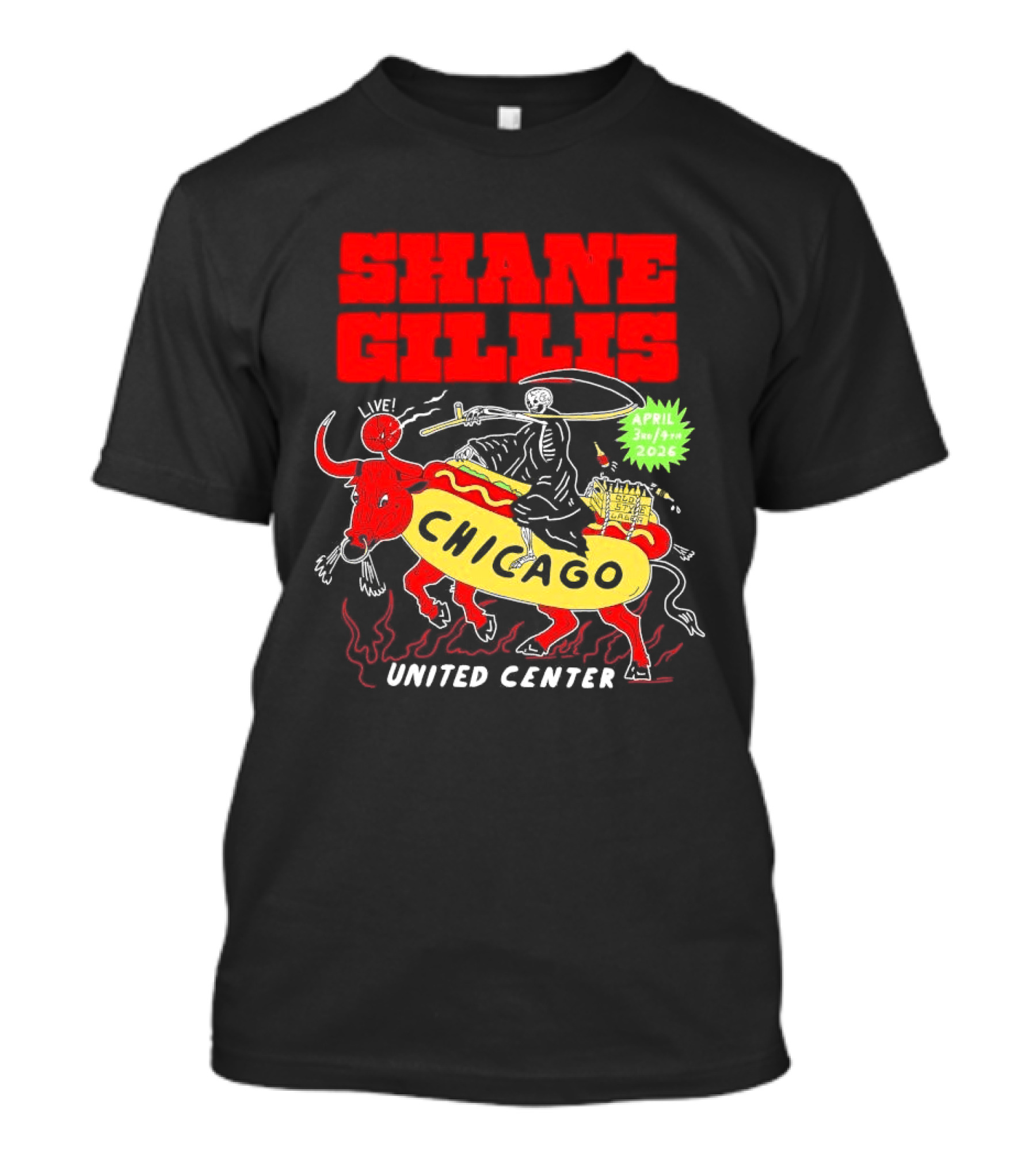 Shane Gillis Chicago April 3 4 2026 United Center T-Shirt