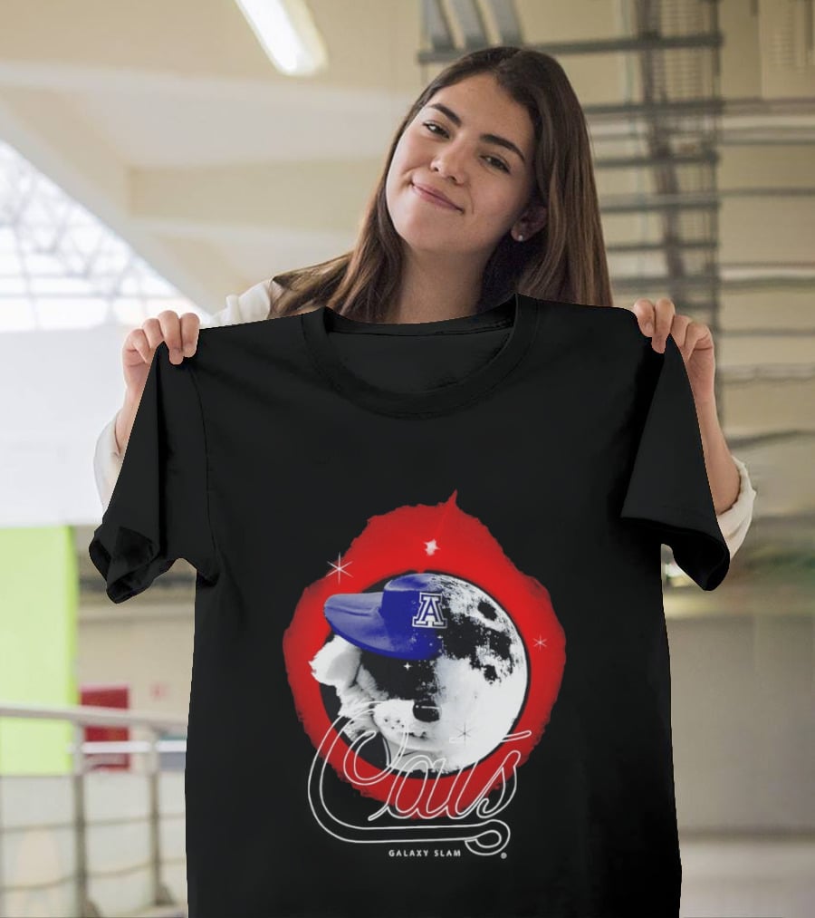 Arizona Wildcats SLAM Galaxy Cats Half Wilbur Half Moon T-Shirt