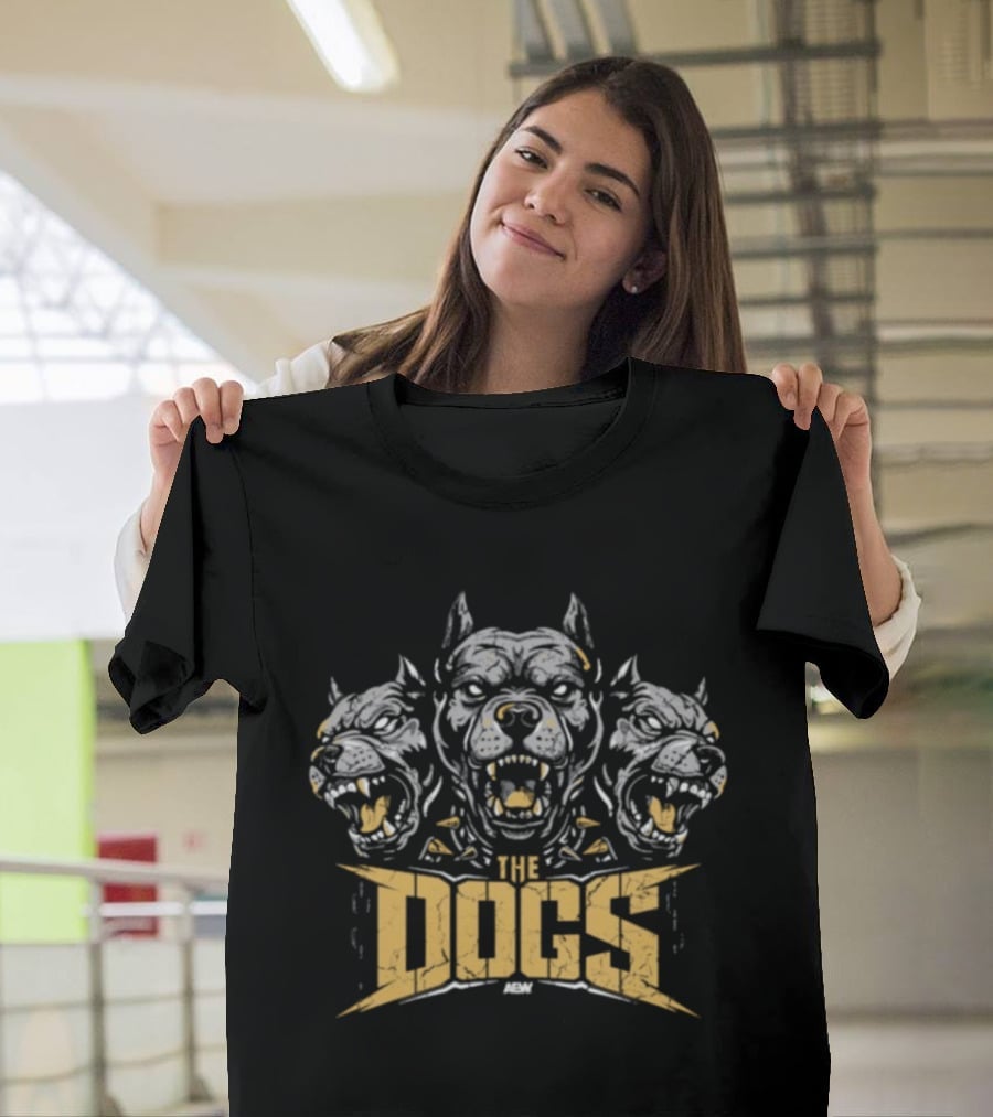 The Dogs Beware Of Dogs Three Headed Canine Warning T-Shirt