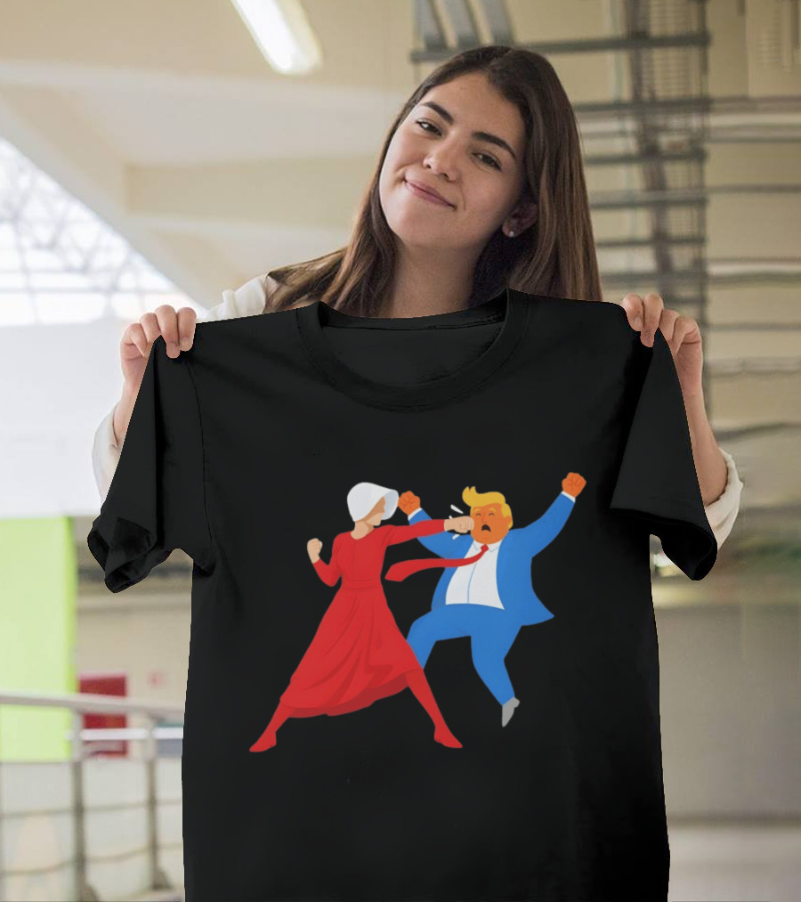 The Handmaid's Tale Punch Donald Trump Political Satire Meme T-Shirt
