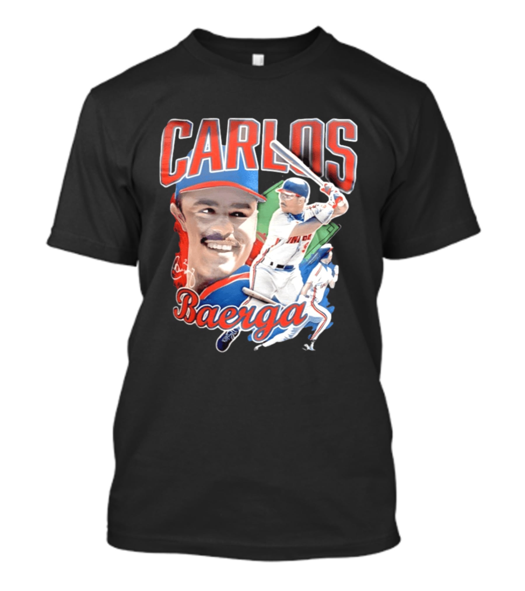 Carlos Baerga Cleveland Indians Baseball Player Print T-Shirt