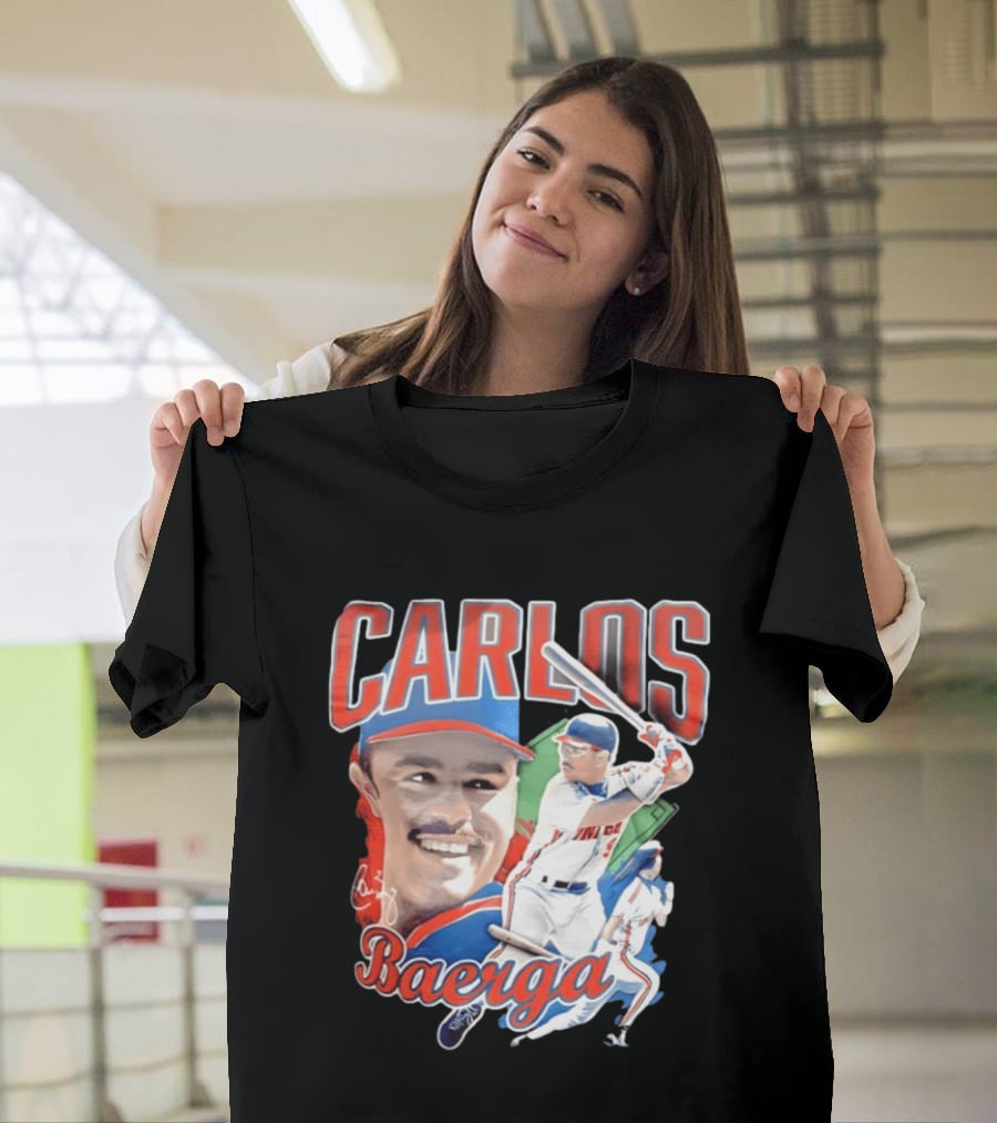 Carlos Baerga Cleveland Indians Baseball Player Print T-Shirt