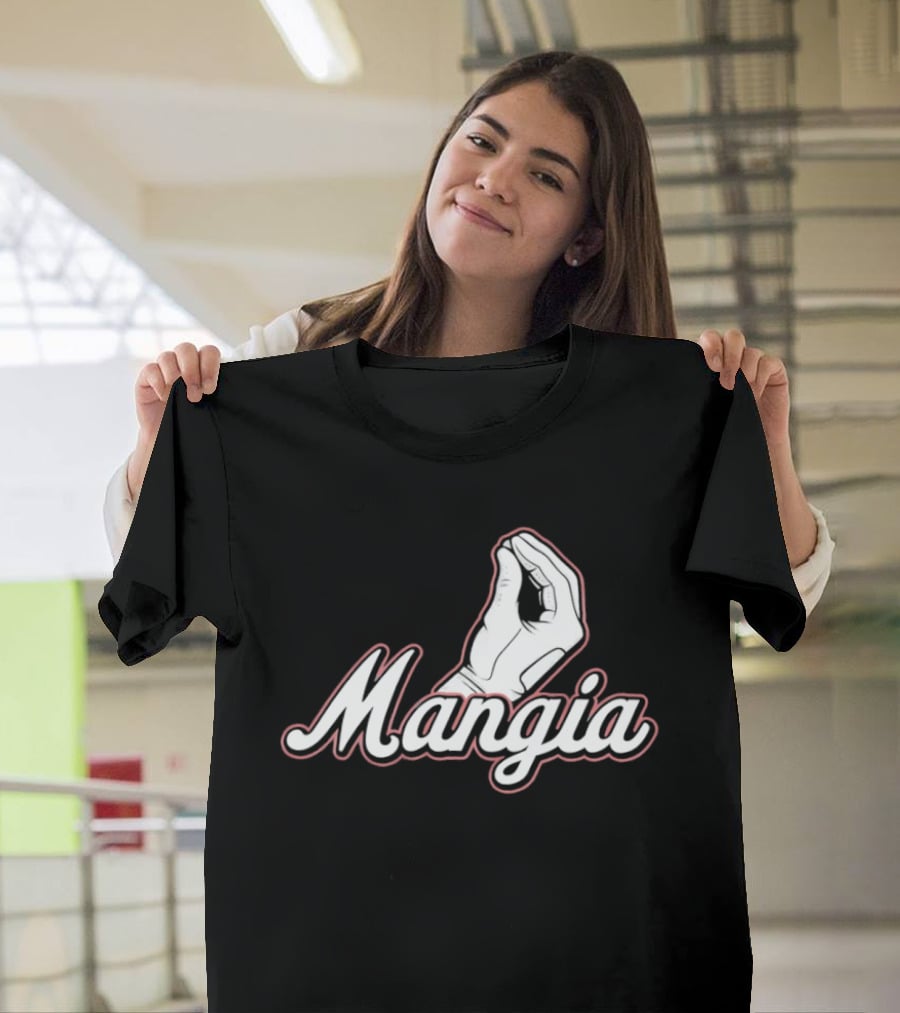 Mangia Italian Hand Gesture Classic Baseball T-Shirt