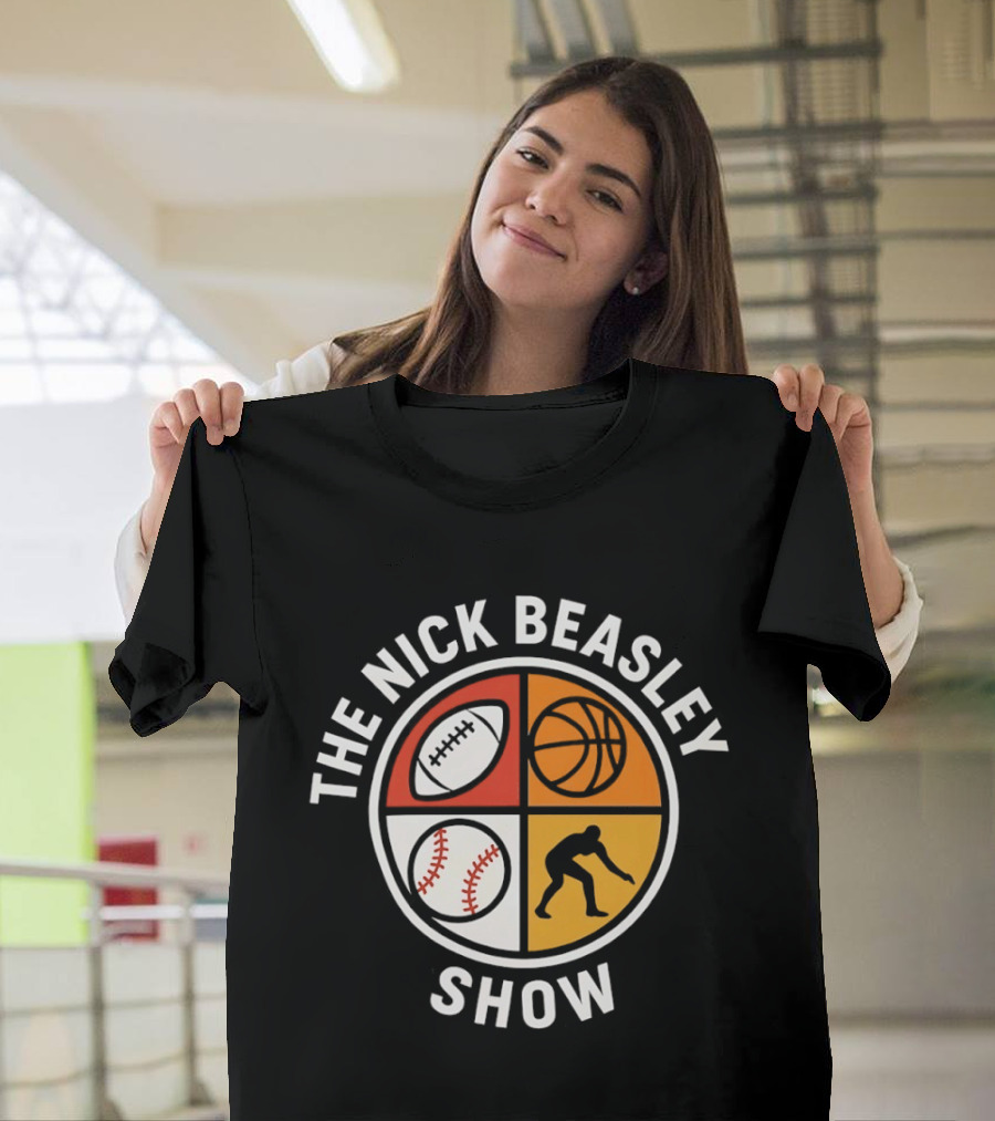Baseball Football Basketball Softball Sports Icon The Nick Beasley Show T-Shirt