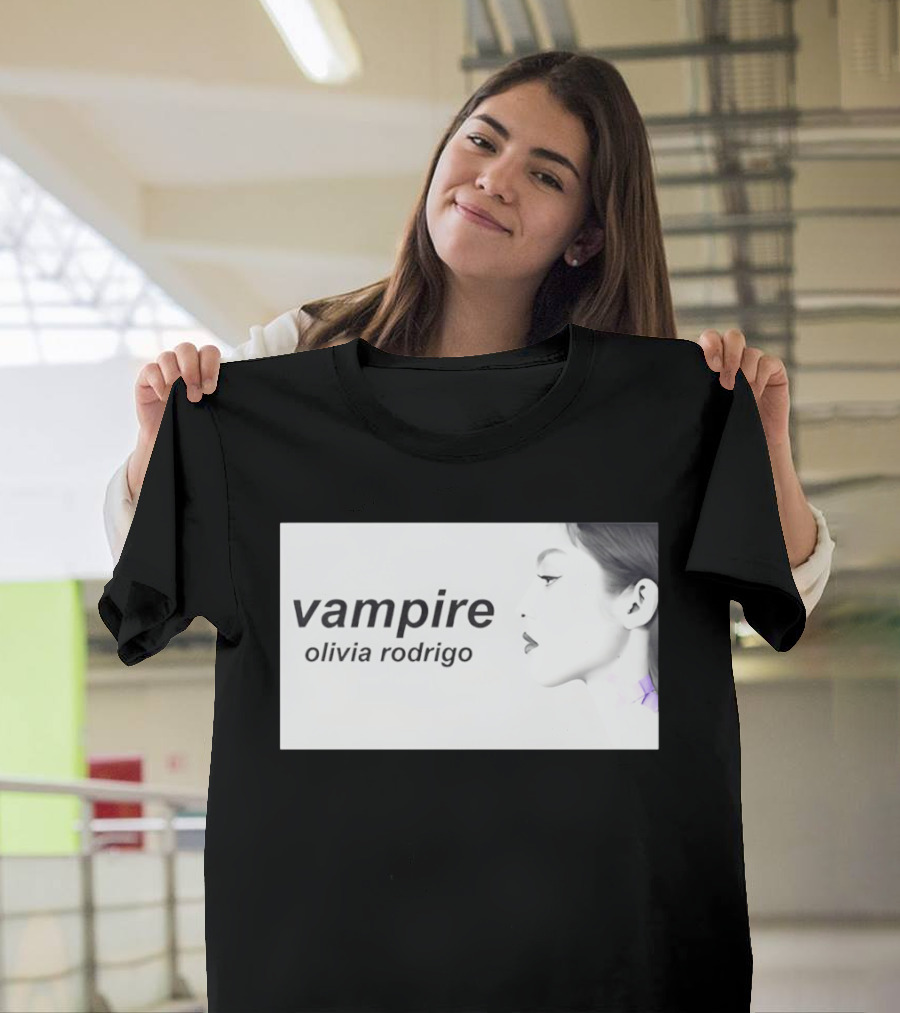 Vampire Olivia Rodrigo Pop Rock Side Profile T-Shirt
