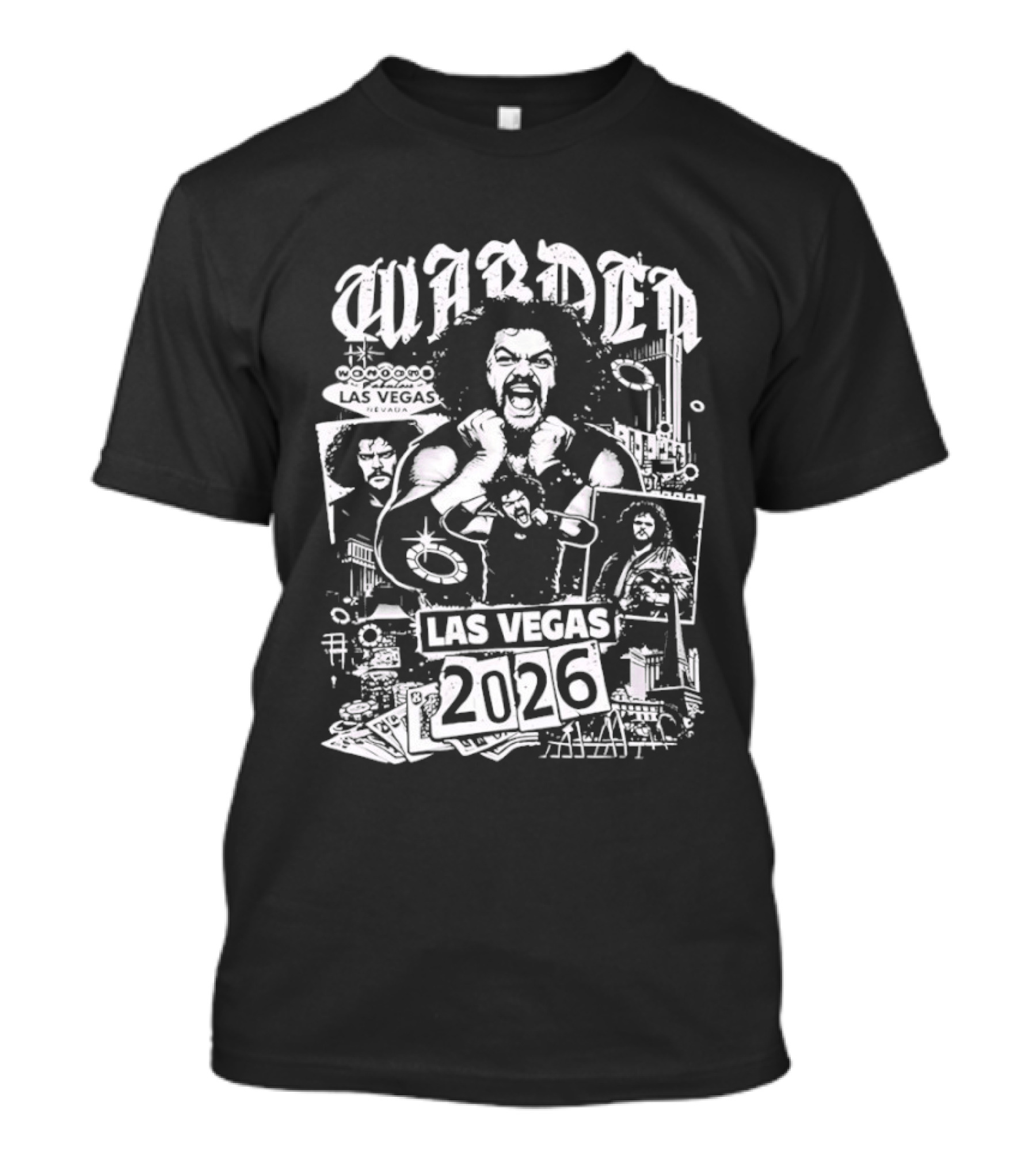 Wardenmania 2026 Las Vegas Event Style With Icons And Portraits T-Shirt