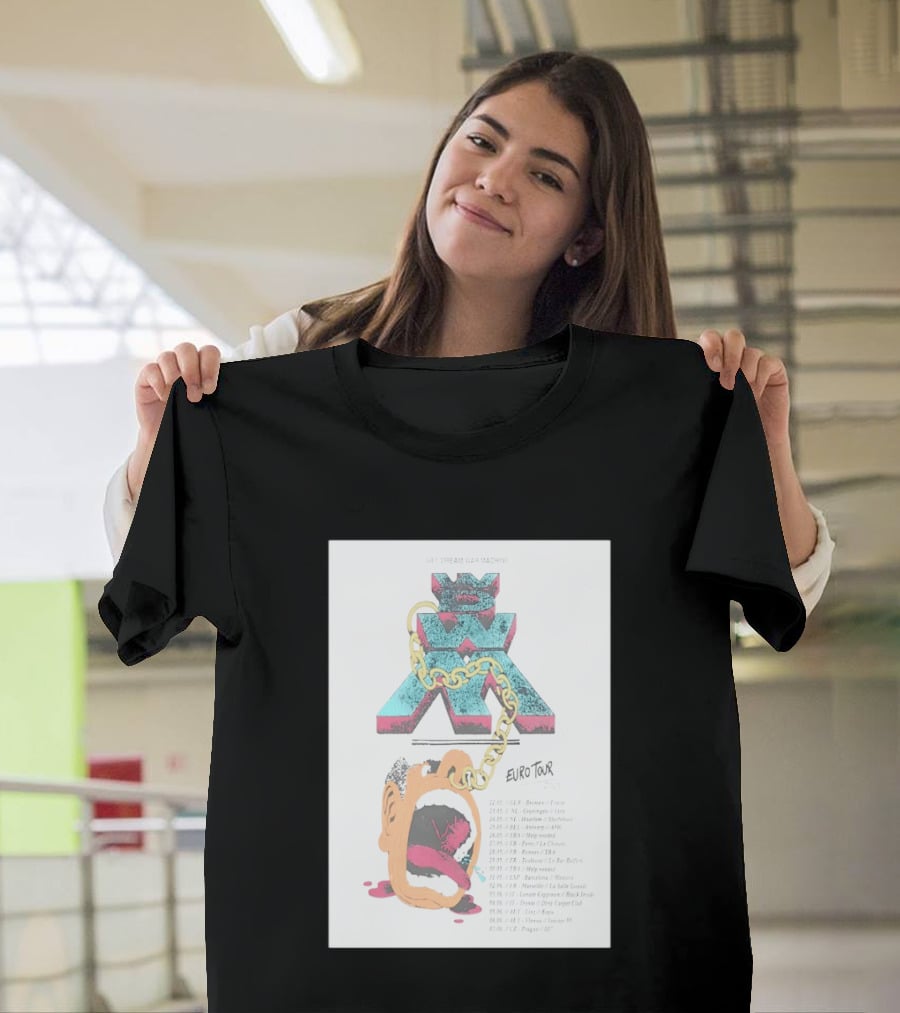 Wet Dream War Machine Euro Tour 2026 Chain And Art Dates T-Shirt