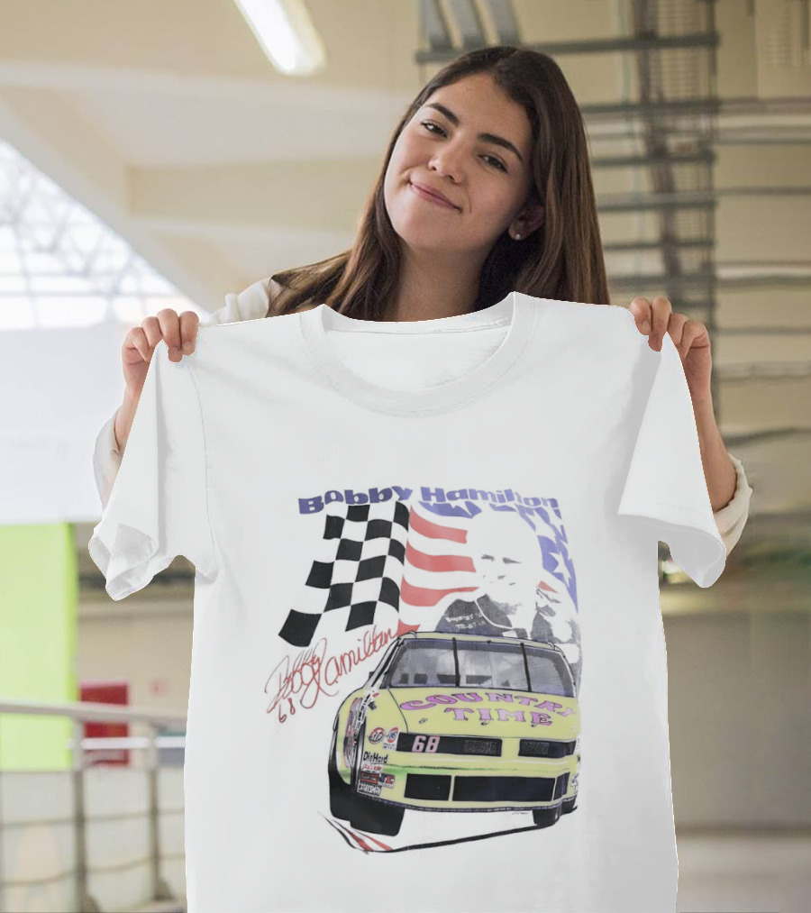 Bobby Hamilton Country Time 68 NASCAR 1991 Winston Cup Series Rookie Racing Decor T-Shirt