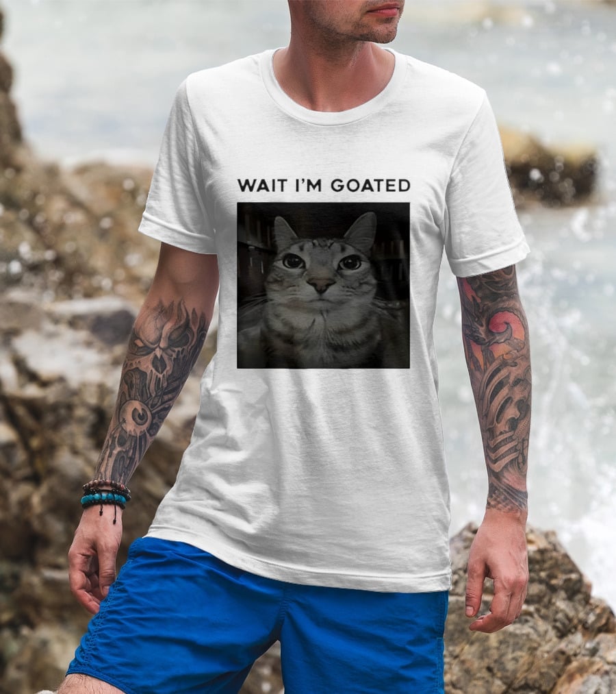 Wait I'm Goated Cat T-Shirt