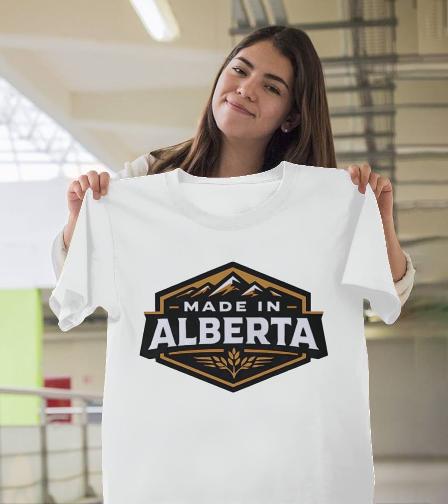 Made In Alberta Canadian Rockies Wheat T-Shirt