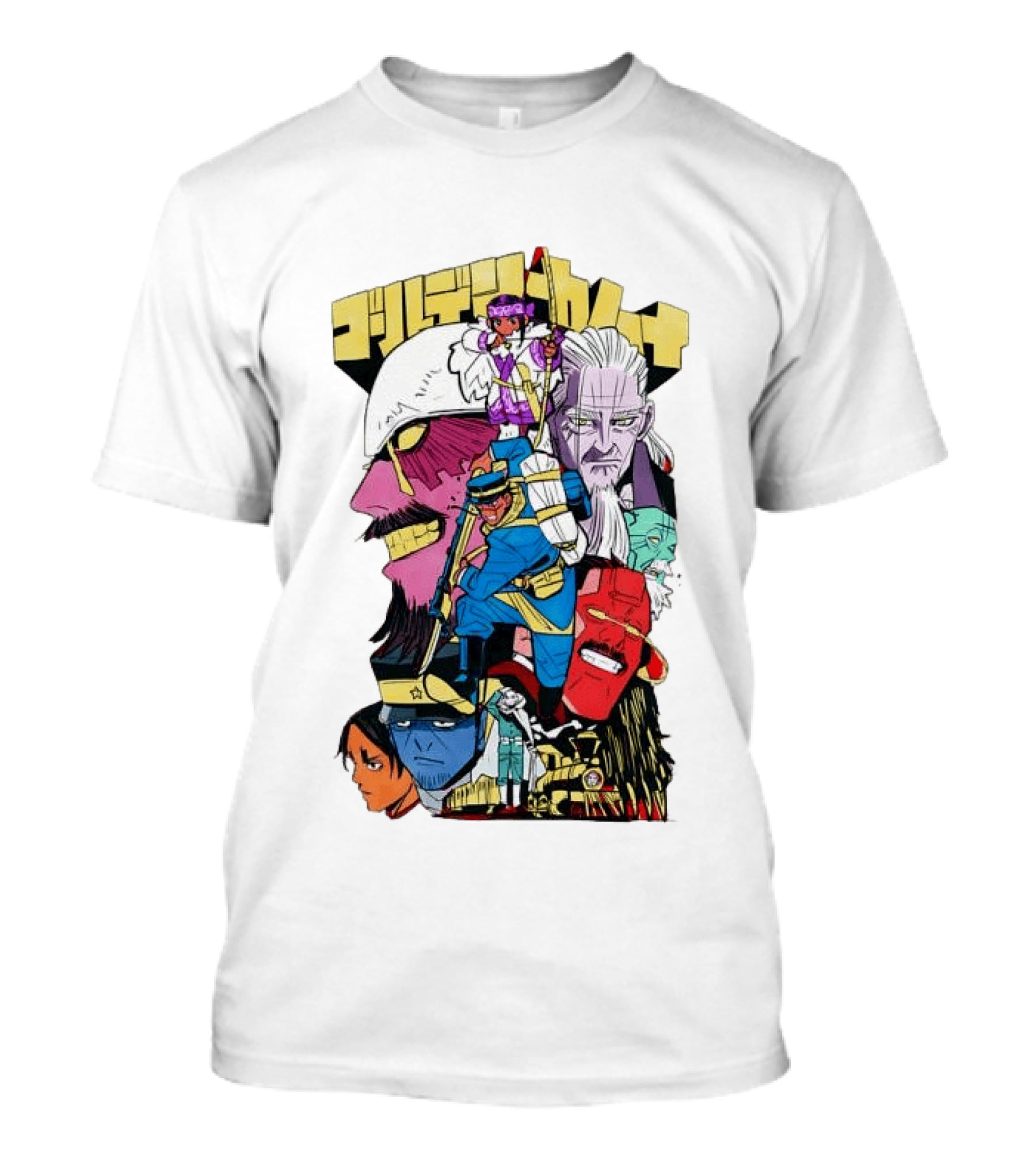 Golden Kamuy Manga Characters Collage T-Shirt