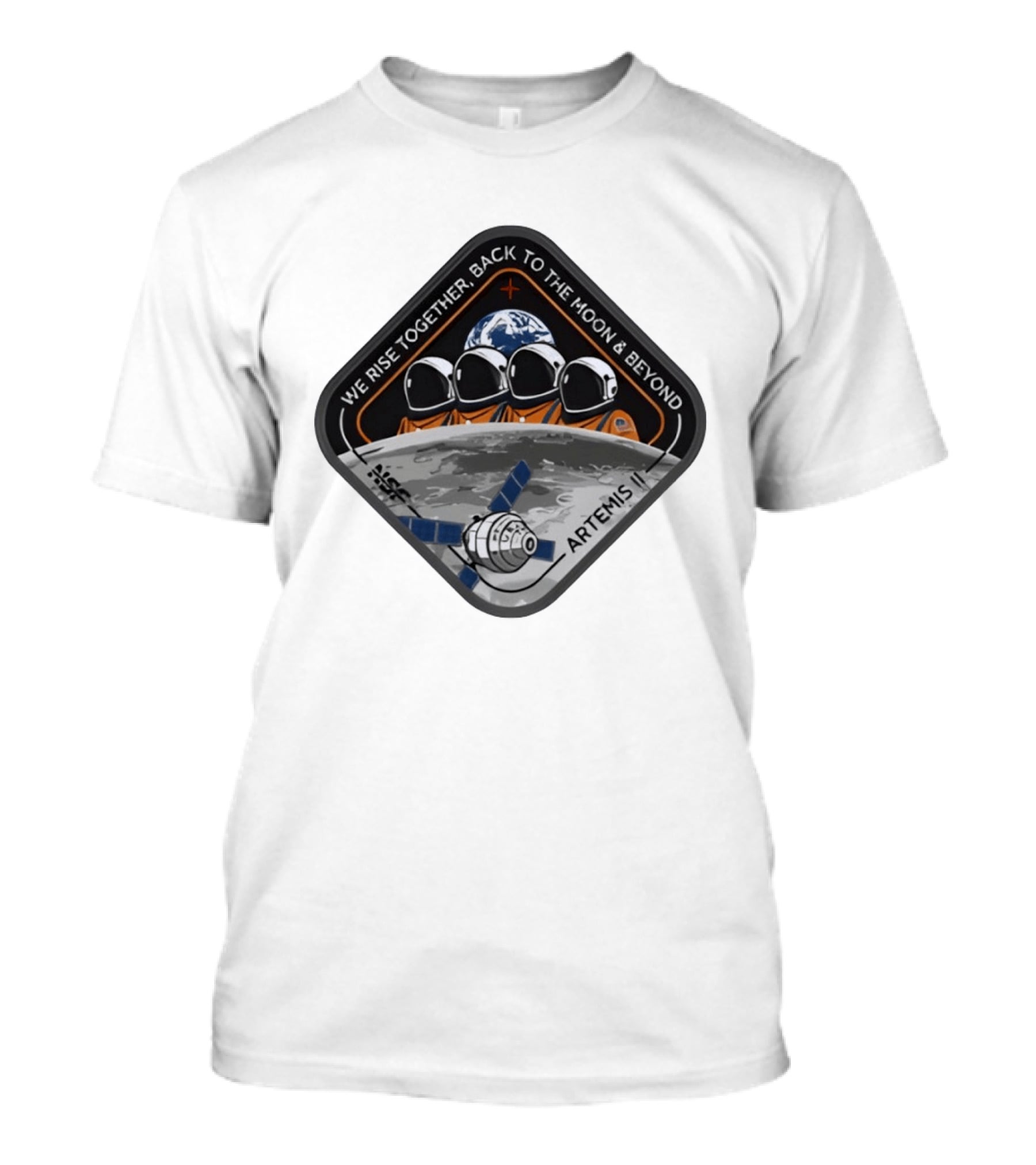 Reid Wiseman Victor Glover Christina Koch NASA Jeremy Hansen Artemis II We Rise Together Back To The Moon And Beyond T-Shirt